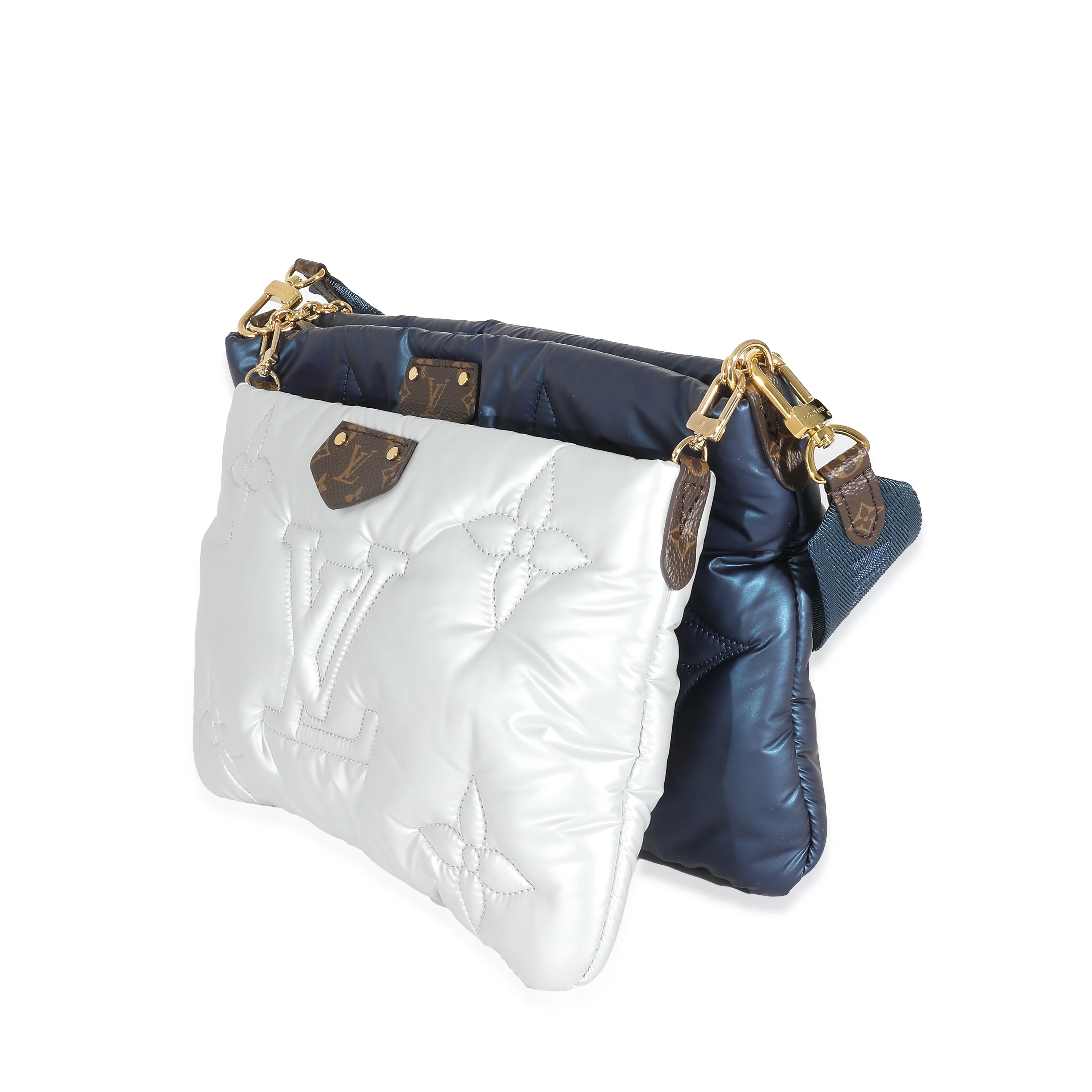 Louis Vuitton Navy Silver Econyl Maxi Multi Pochette Accessoires - Image 2