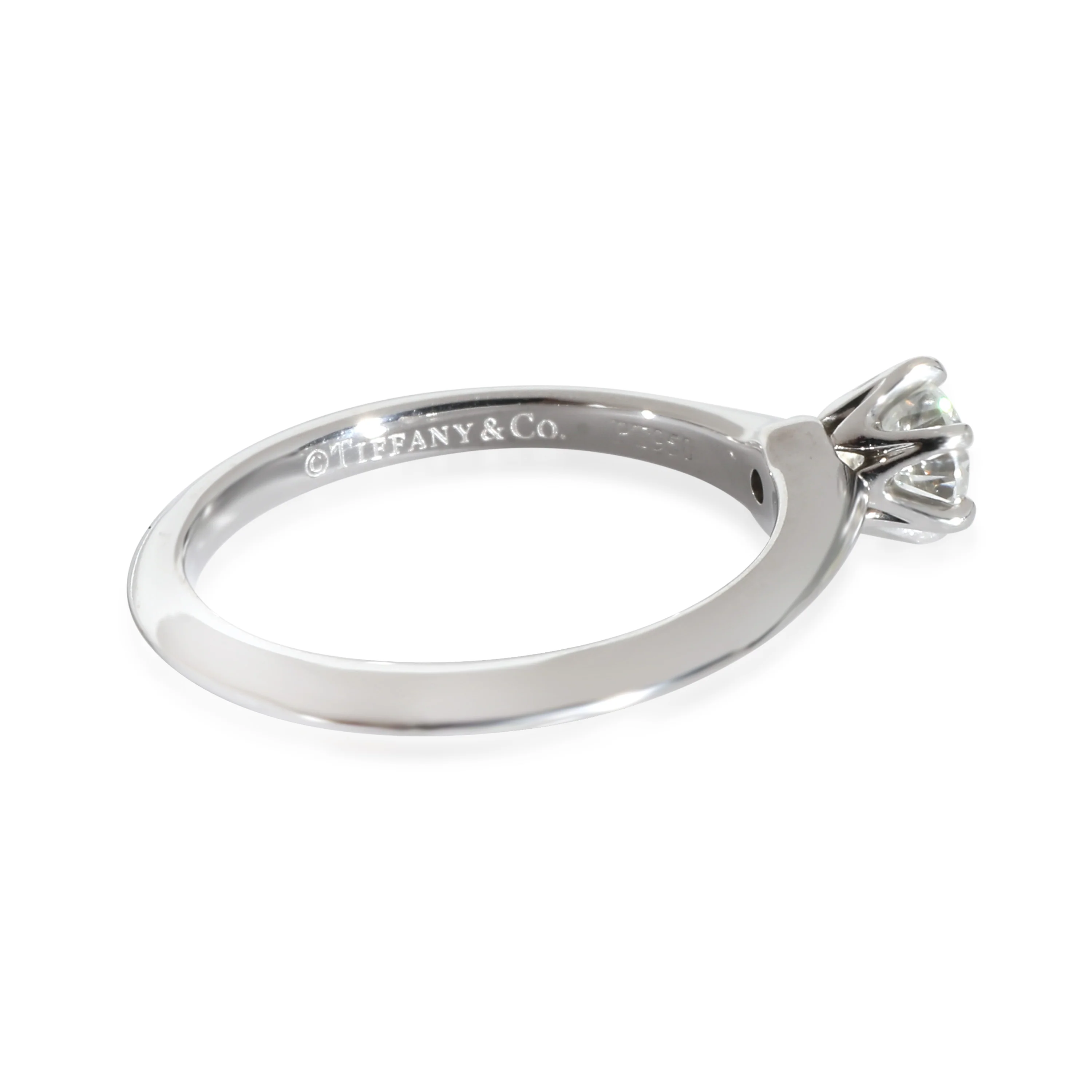 Tiffany & Co. Diamond Engagement Ring in Platinum G VS1 - Image 2