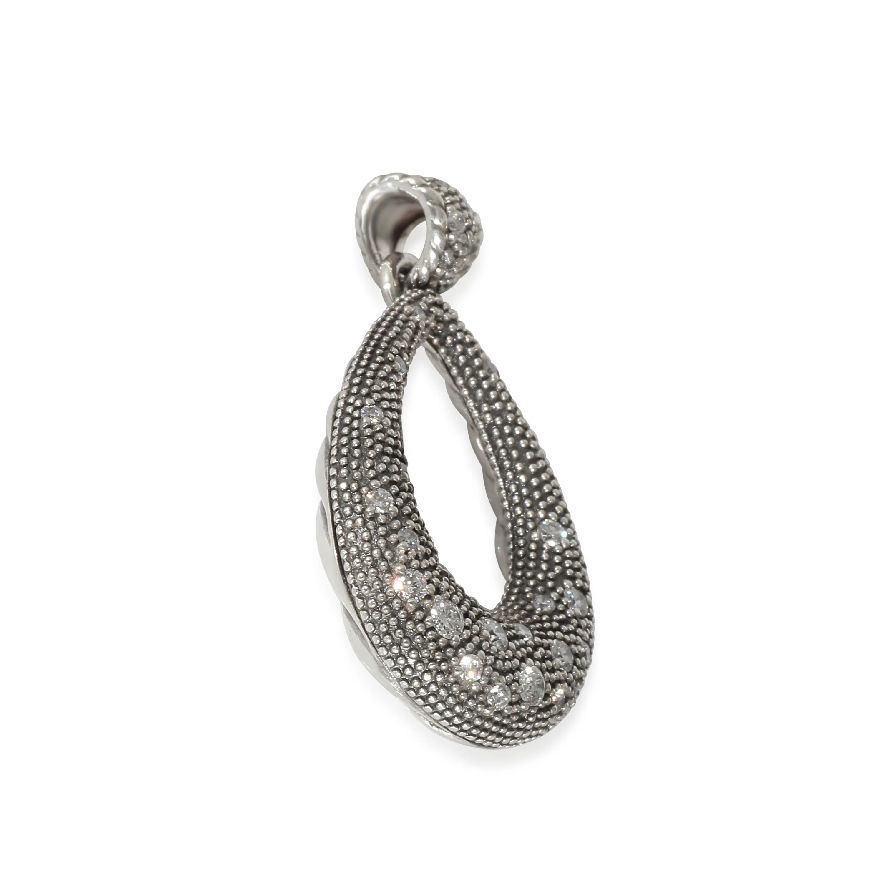 Midnight Melange  Diamond Pendant in Sterling Silver 0.56 Ctw - Image 2