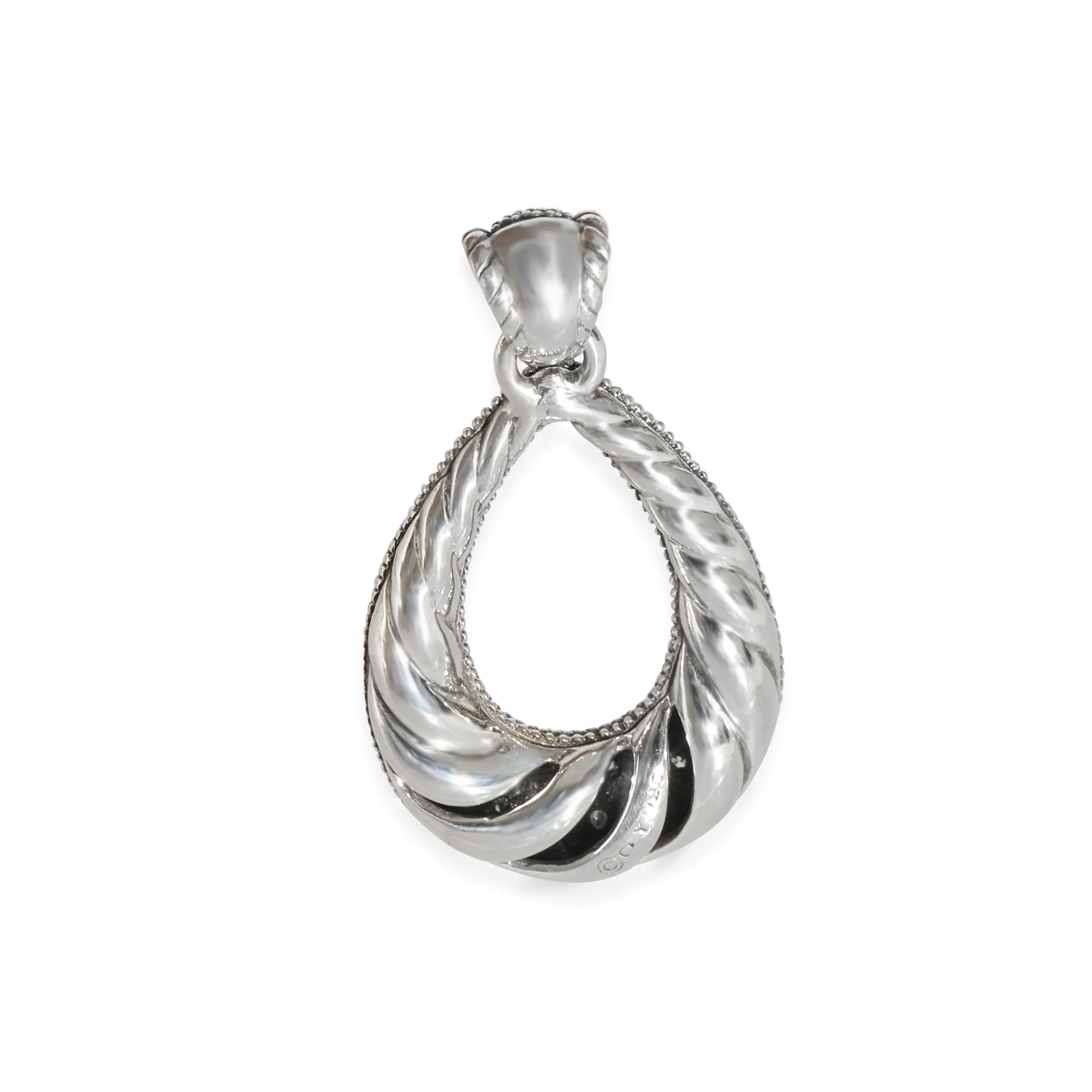 Midnight Melange  Diamond Pendant in Sterling Silver 0.56 Ctw - Image 3