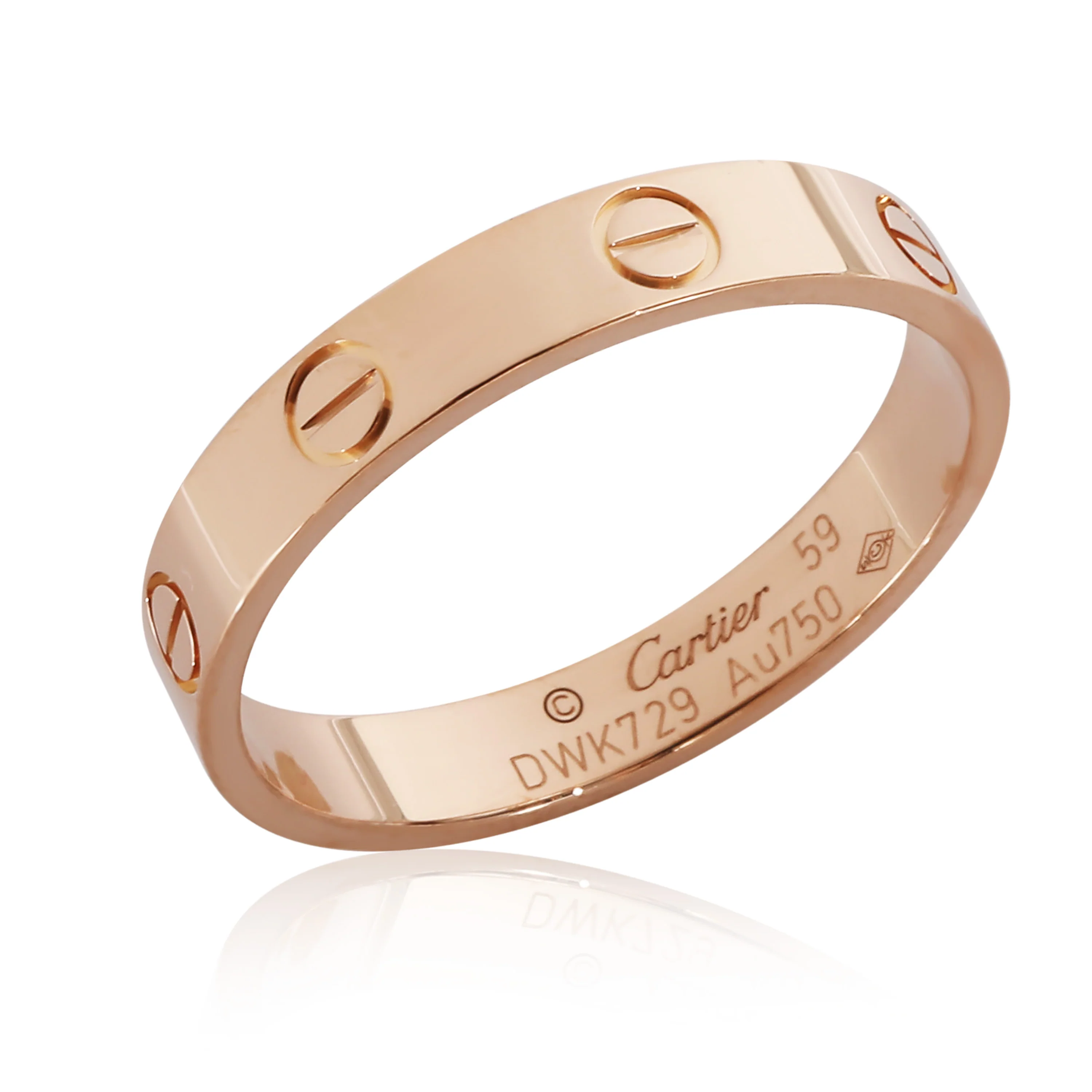 Love Wedding Band in 18K Rose Gold - Image 2