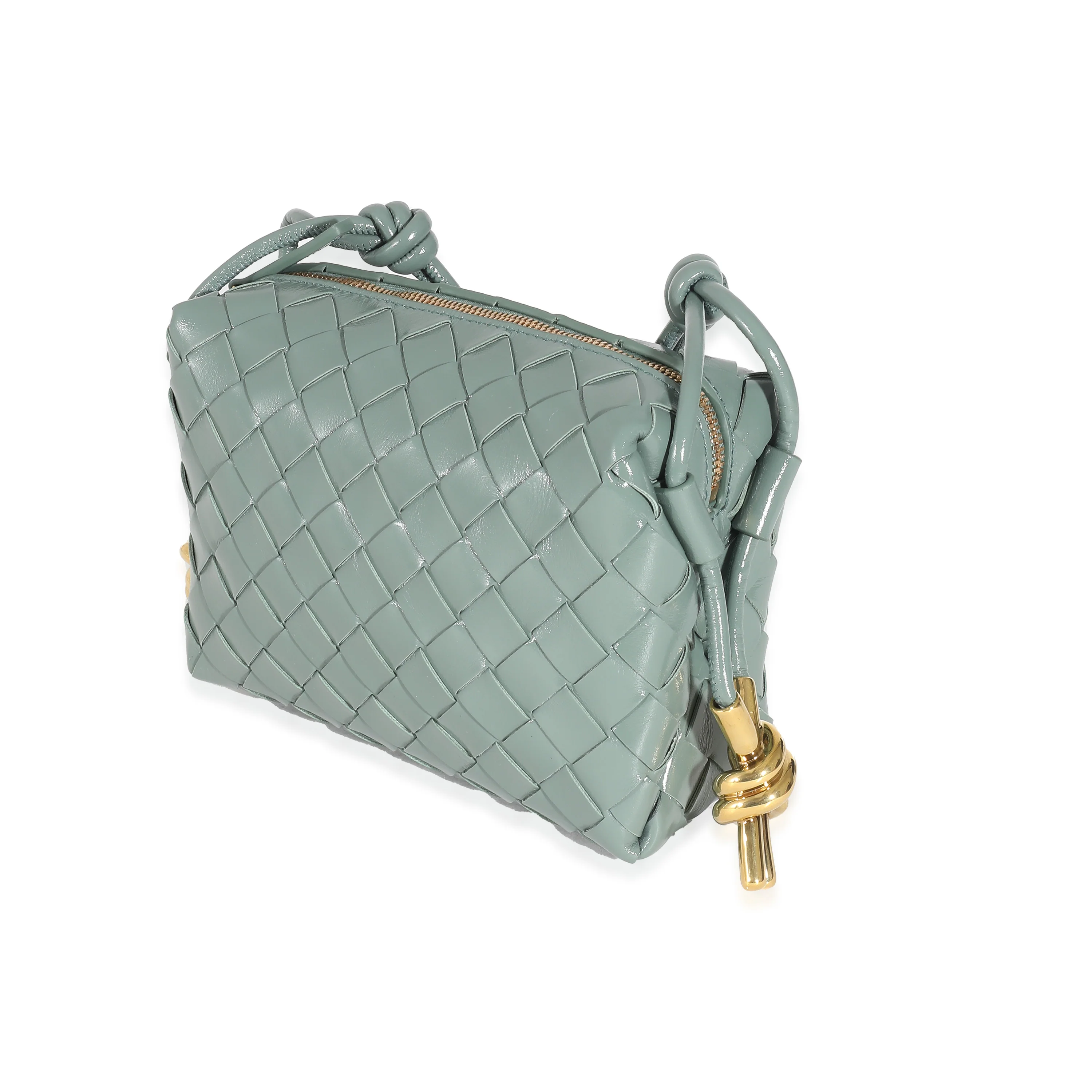 Bottega Veneta Aloe Patent Intrecciato Mini Loop Camera - Image 2