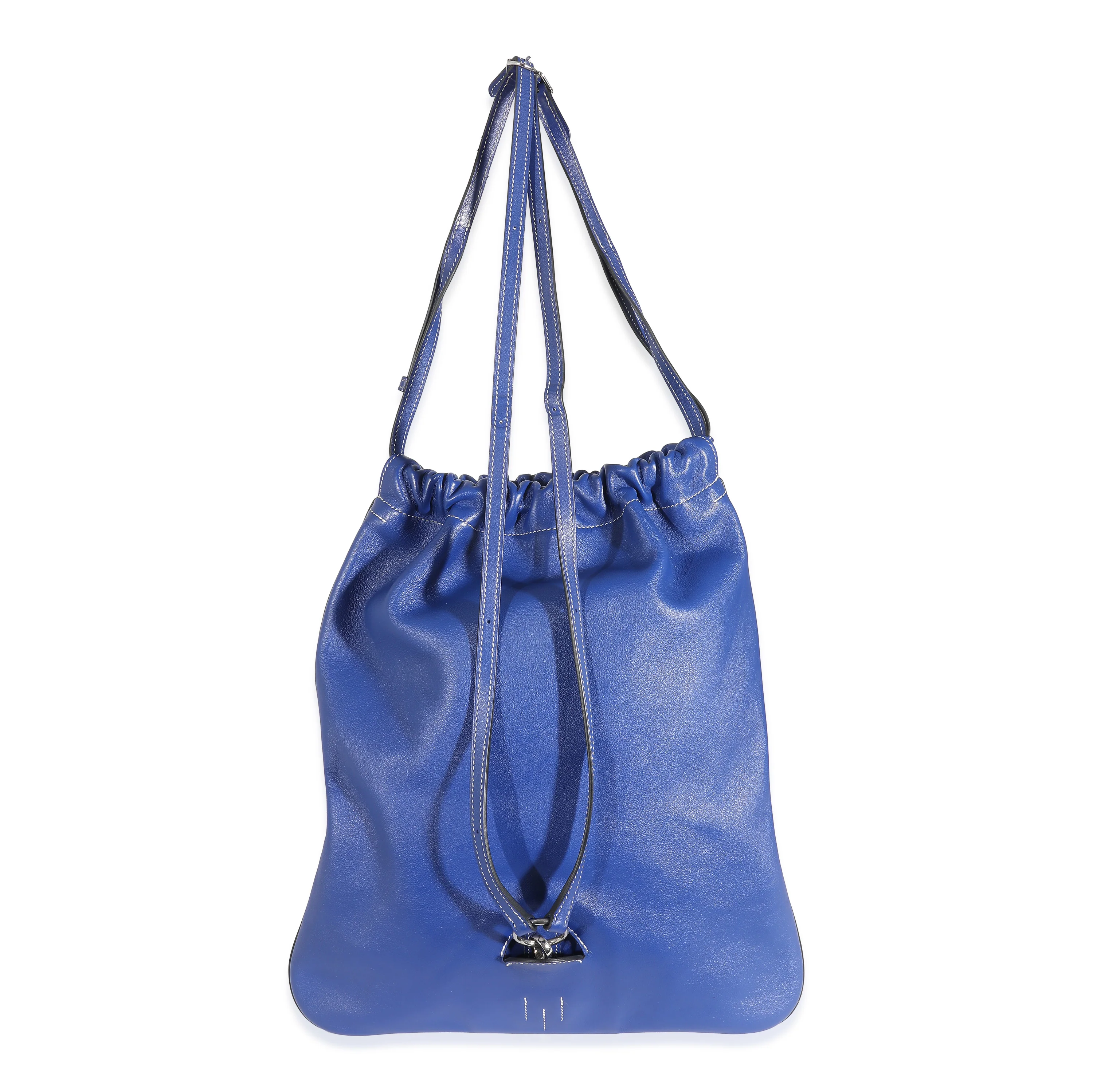 Bleu Electrique Cheri Calfskin Bridado Backpack - Image 4