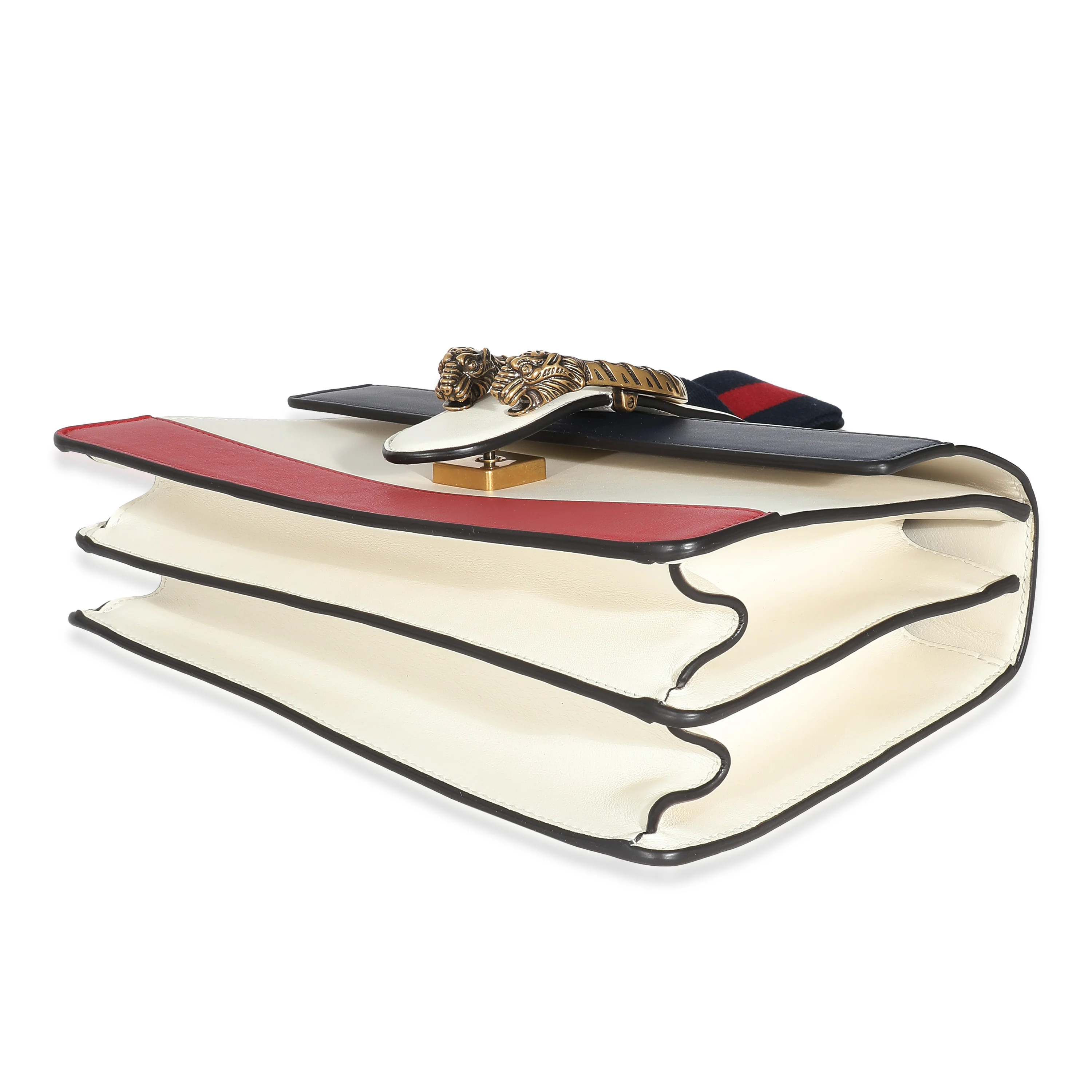 Gucci Red White Blue Calfskin Medium Dionysus Bamboo Top Handle - Image 6