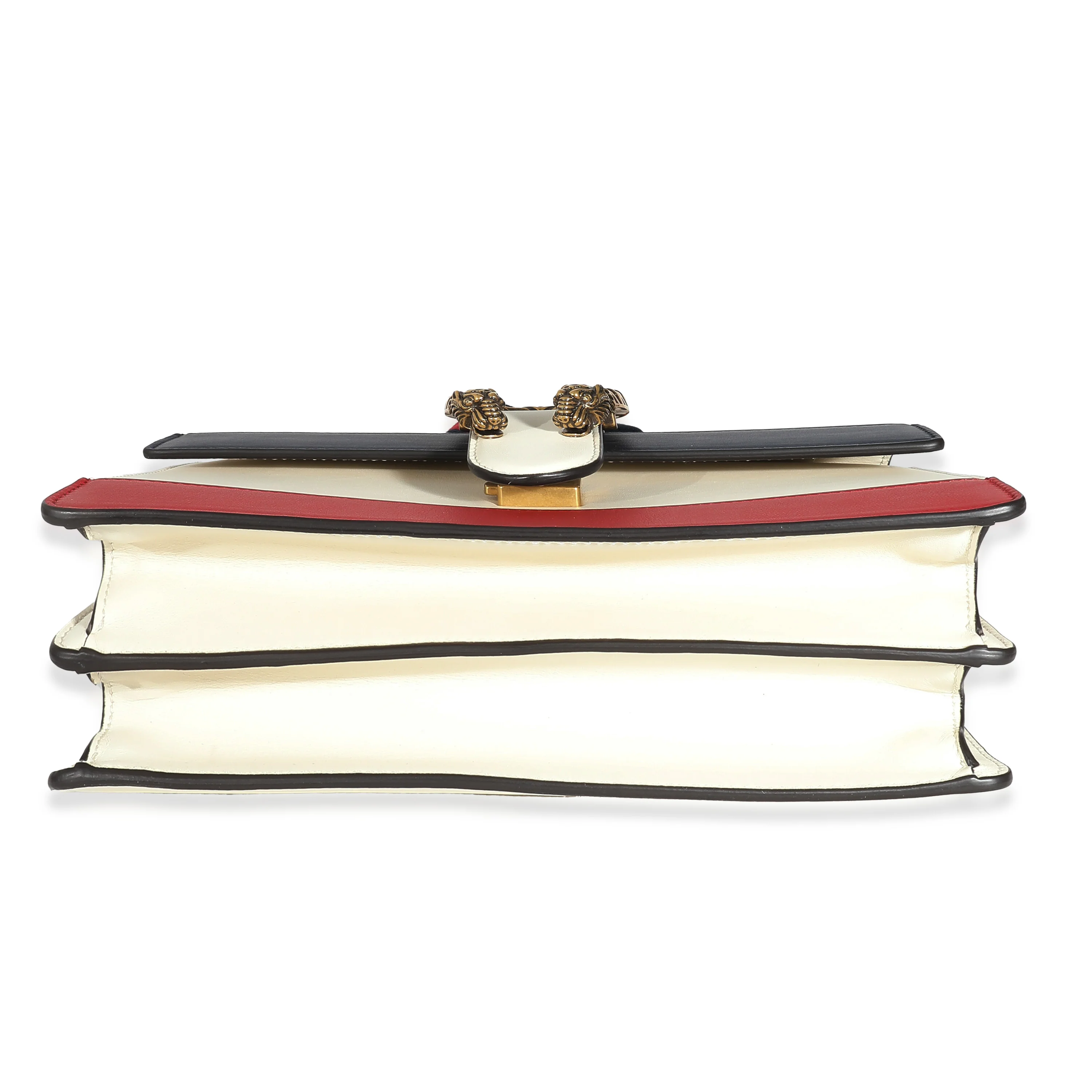 Gucci Red White Blue Calfskin Medium Dionysus Bamboo Top Handle - Image 7