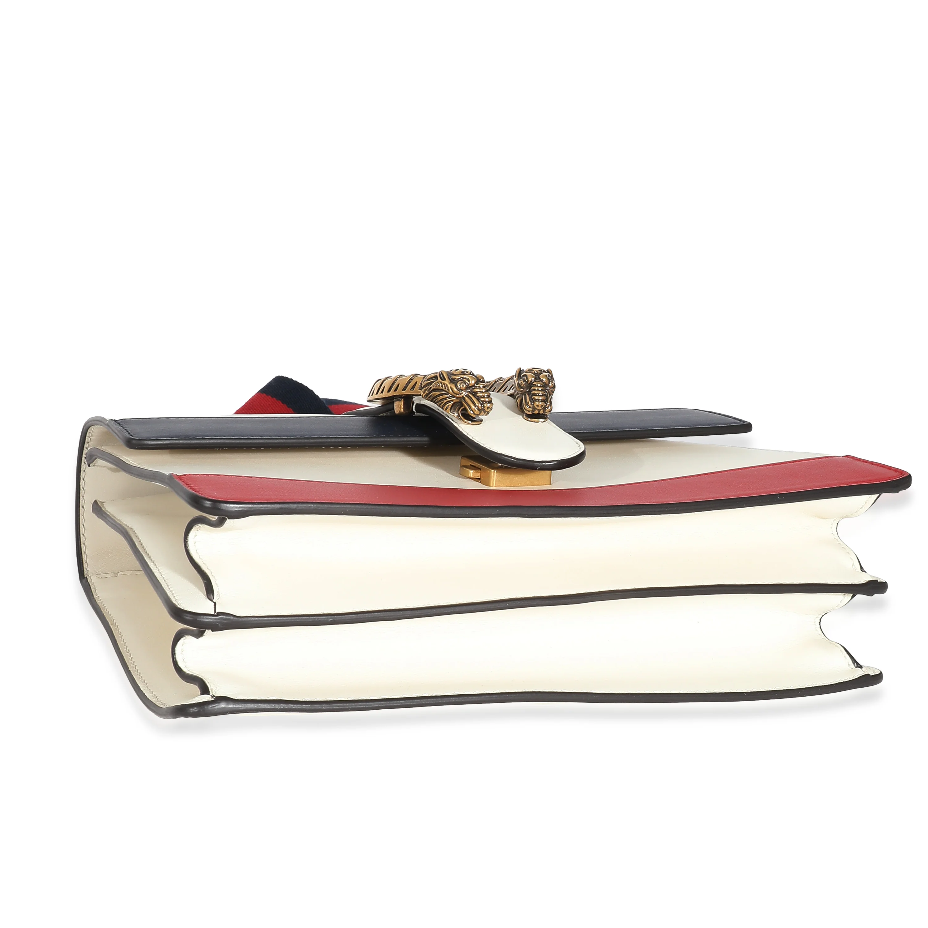 Gucci Red White Blue Calfskin Medium Dionysus Bamboo Top Handle - Image 8