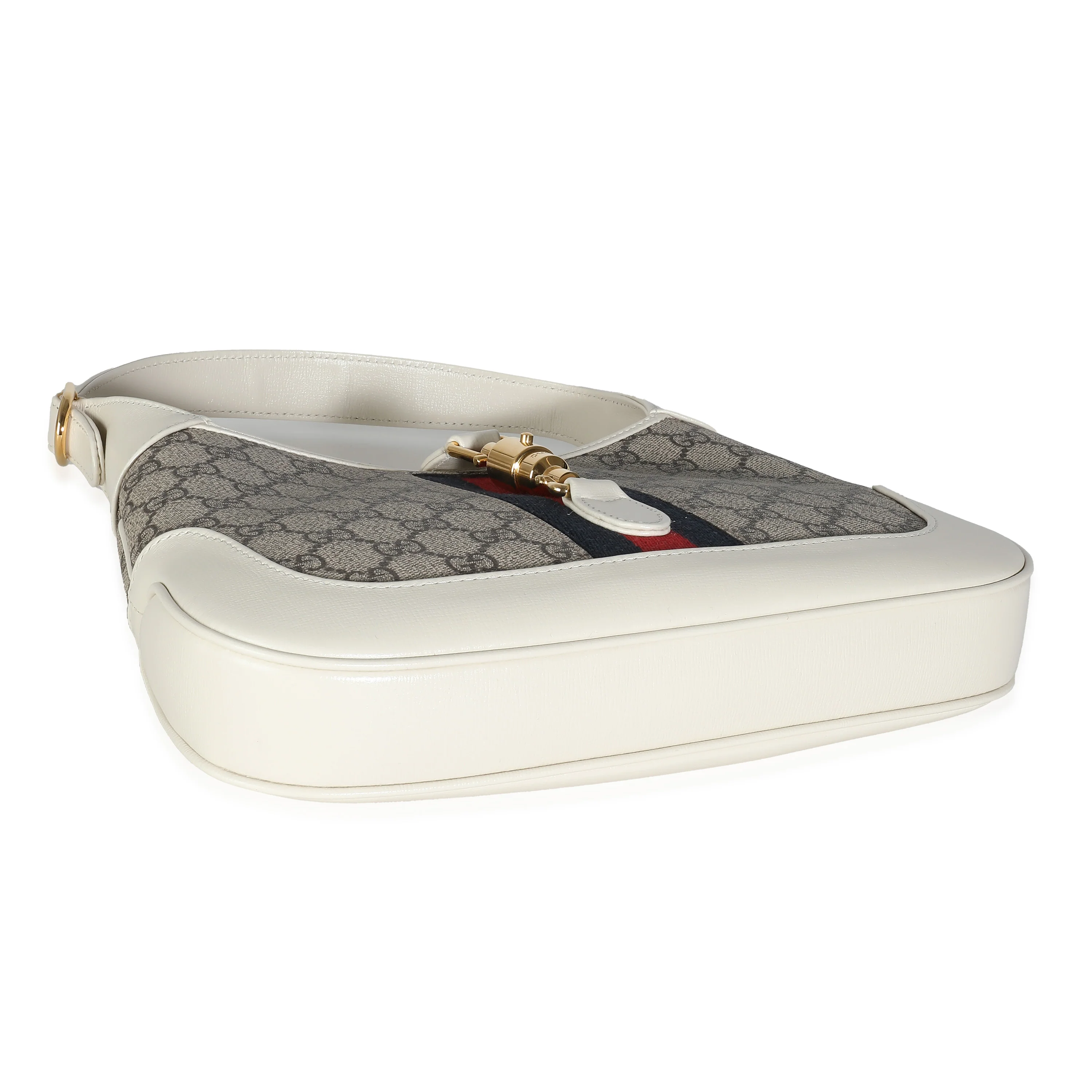 Beige Ebony Mystique White GG Supreme Web Small Jackie 1961 - Image 5