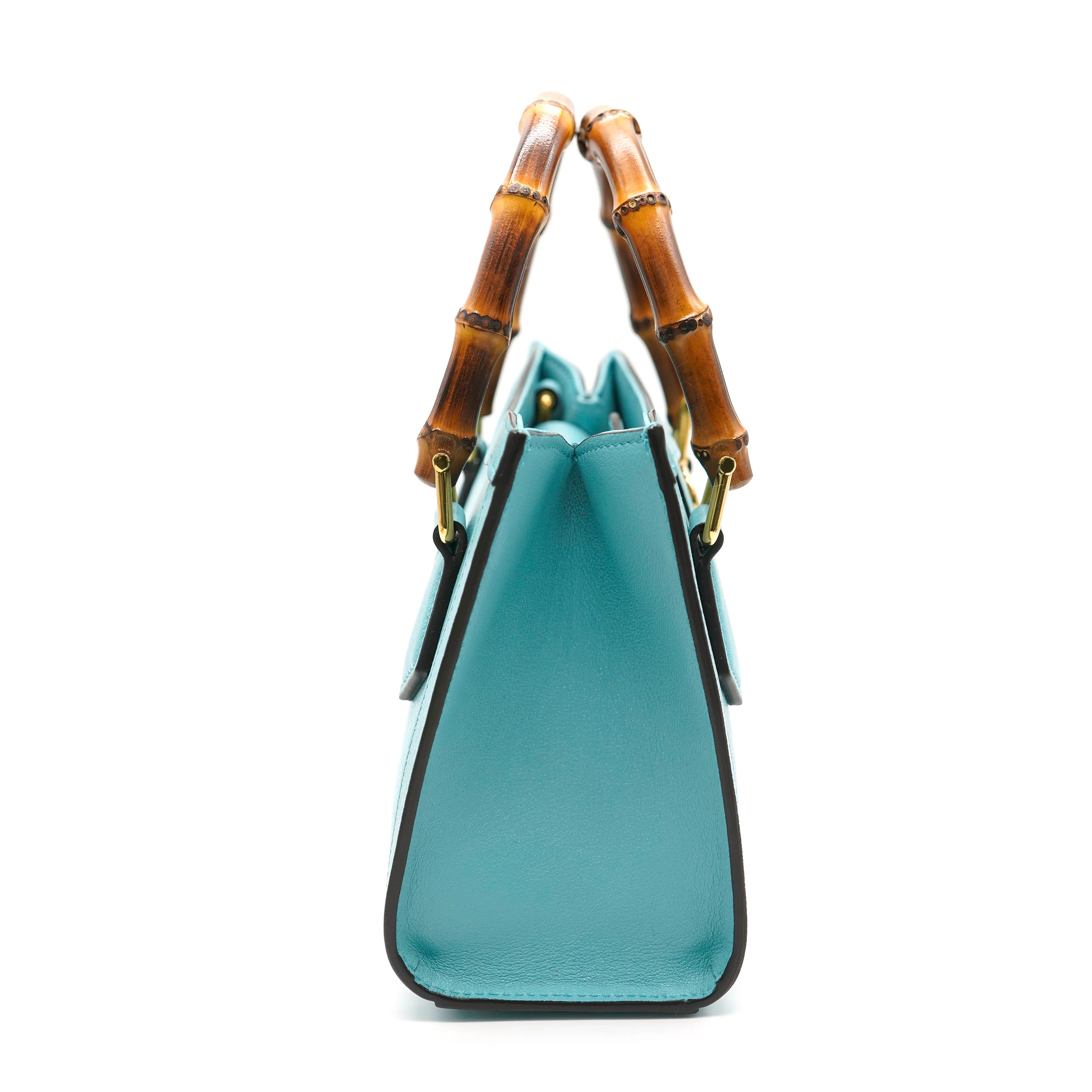Gucci Dusty Azure Wonka Calfskin Mini Diana Tote Bag - Image 2