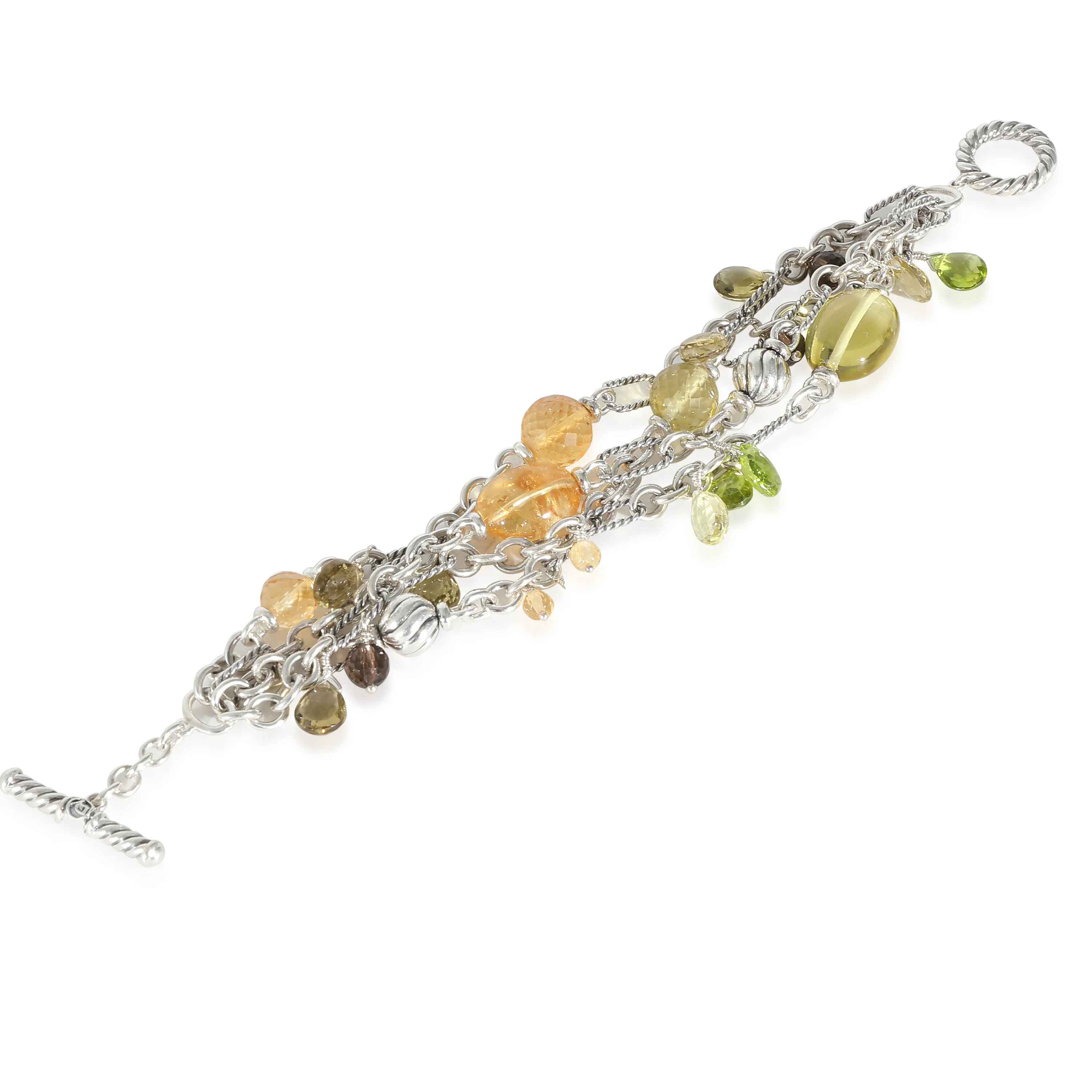 Multi-Strand Mixed Gemstone Bracelet in  Sterling Silver - Image 2