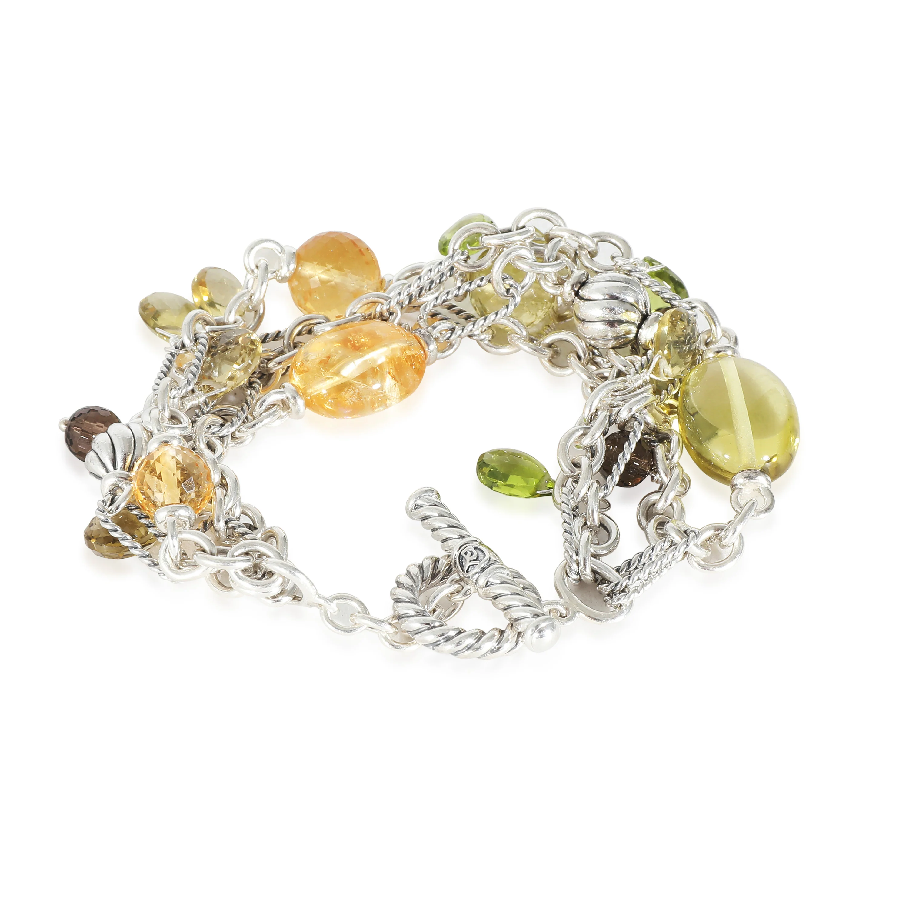 Multi-Strand Mixed Gemstone Bracelet in  Sterling Silver - Image 3