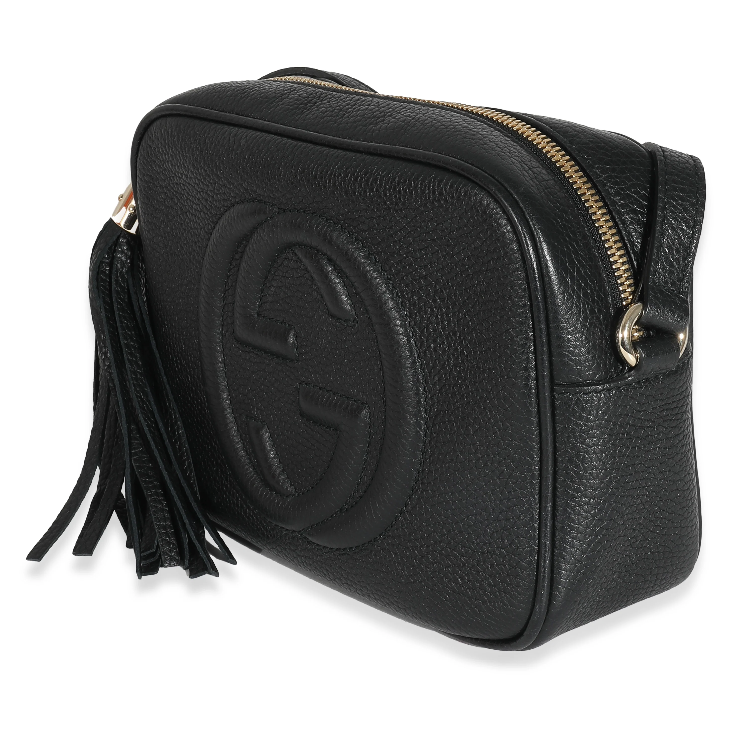 Gucci Black Pebbled Calfskin Small Soho Disco - Image 2