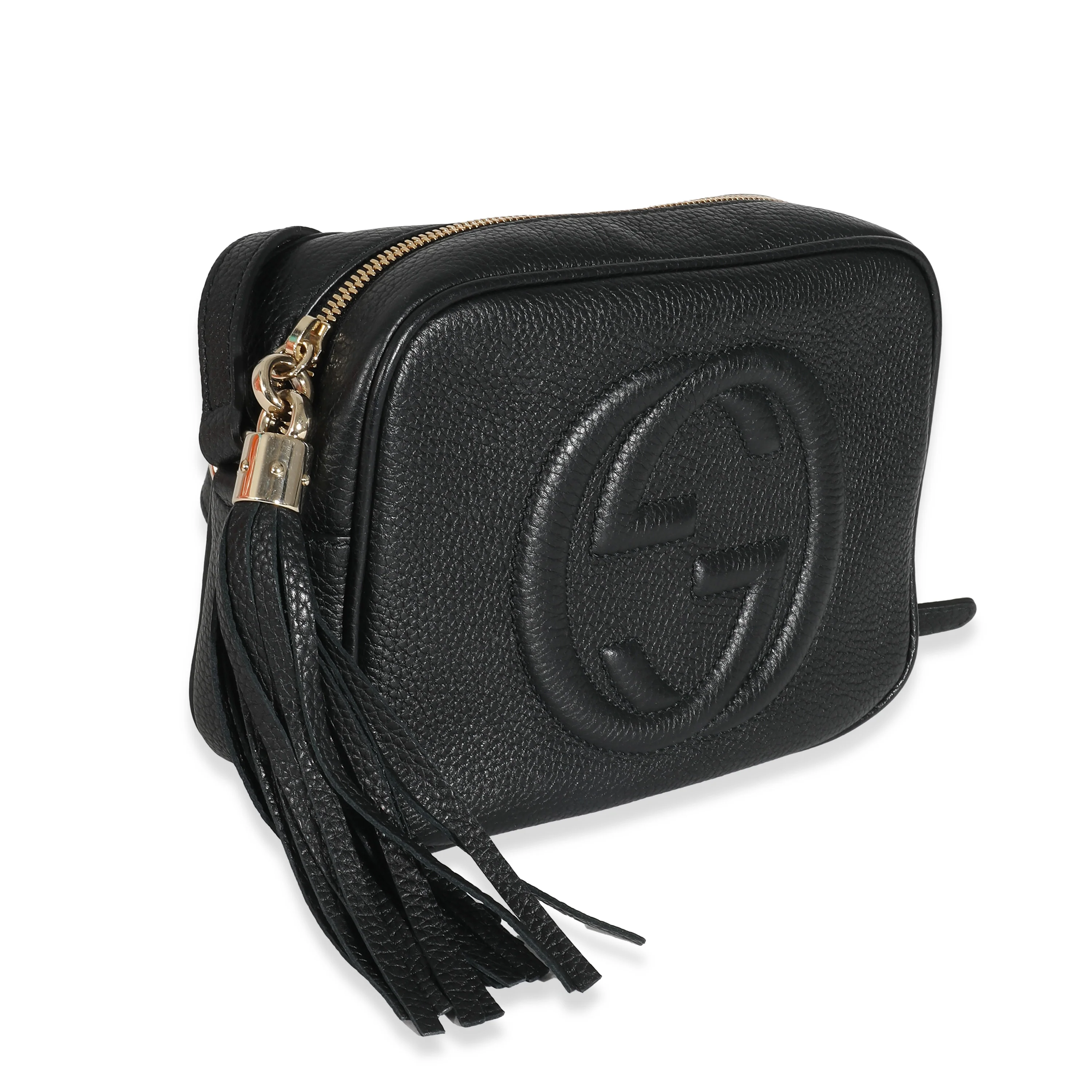 Gucci Black Pebbled Calfskin Small Soho Disco - Image 3