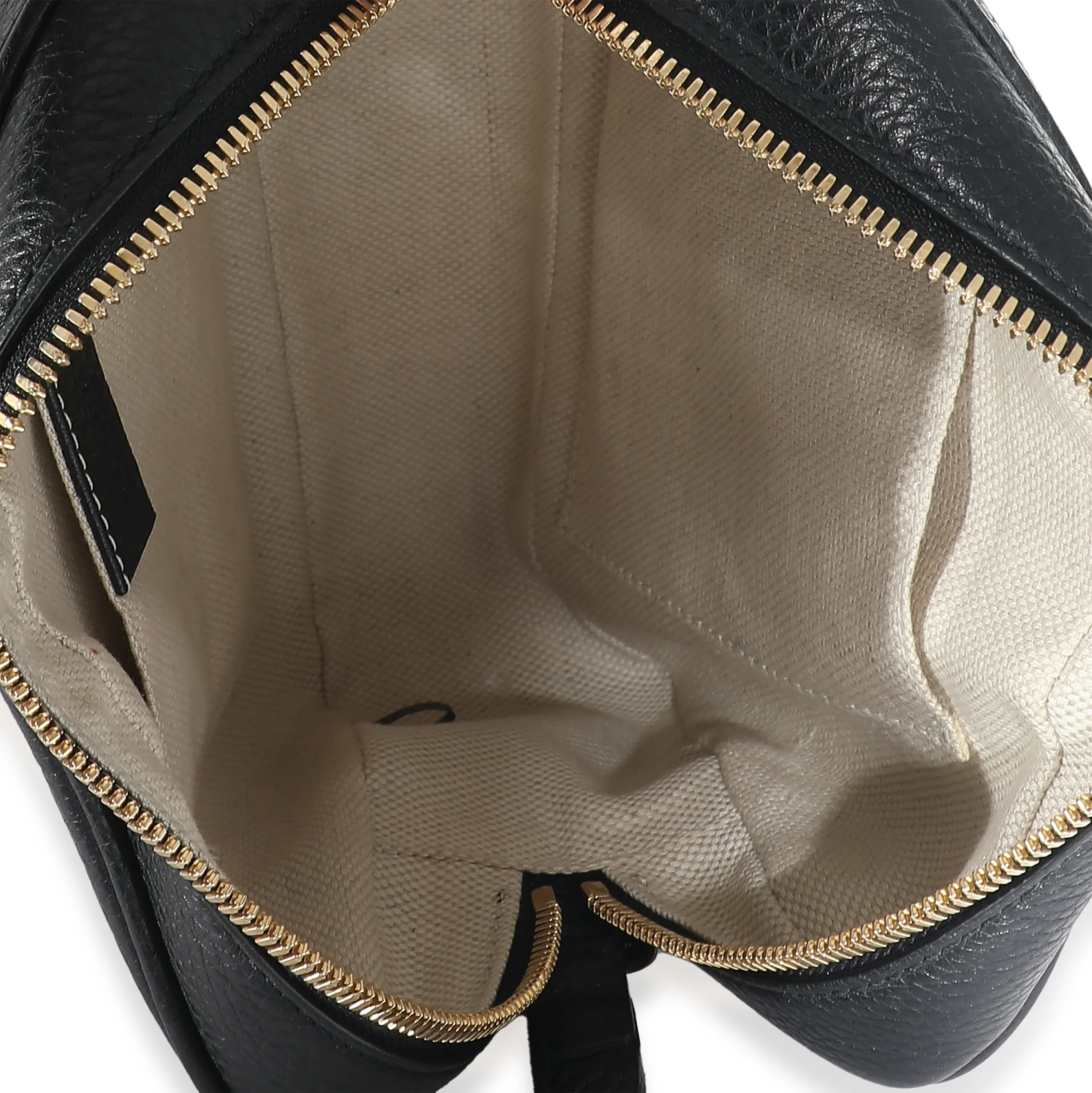 Gucci Black Pebbled Calfskin Small Soho Disco - Image 4