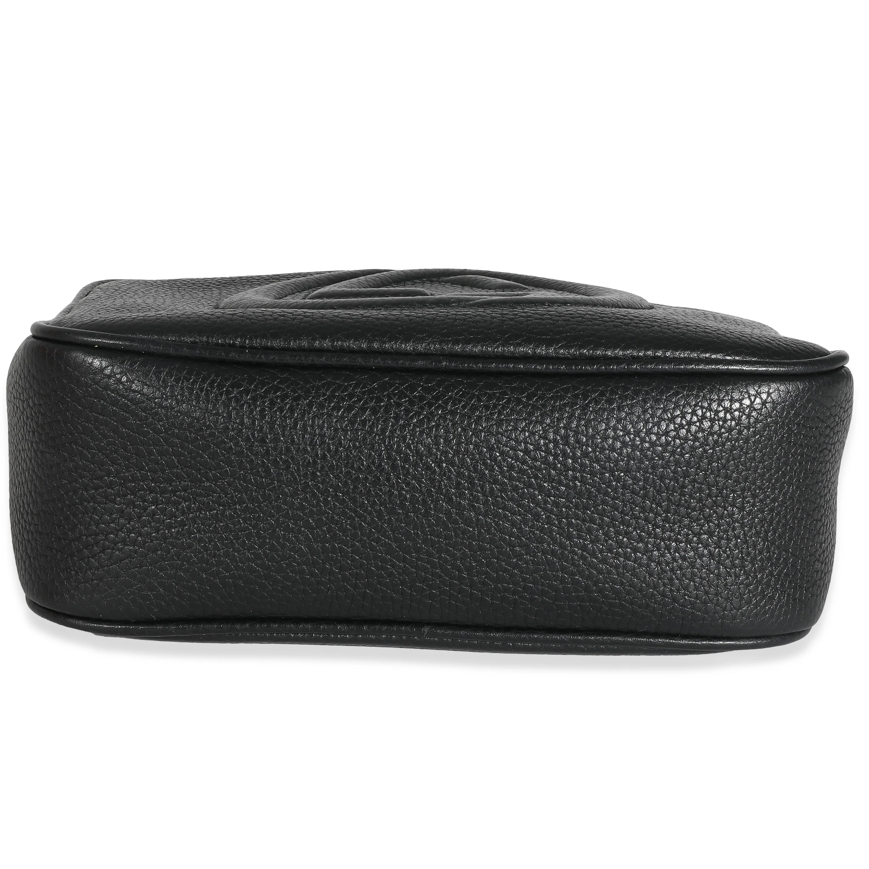 Gucci Black Pebbled Calfskin Small Soho Disco - Image 5
