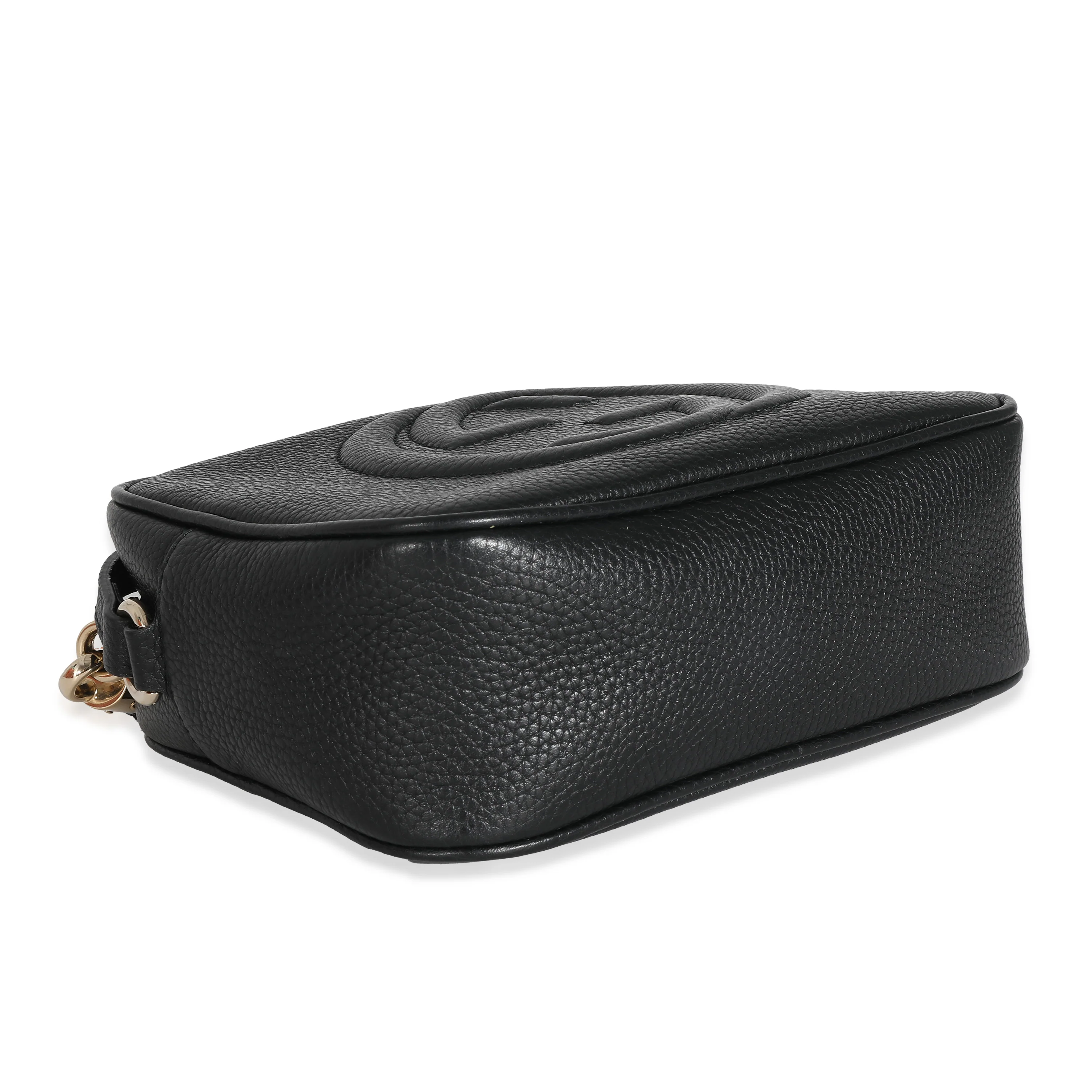 Gucci Black Pebbled Calfskin Small Soho Disco - Image 6