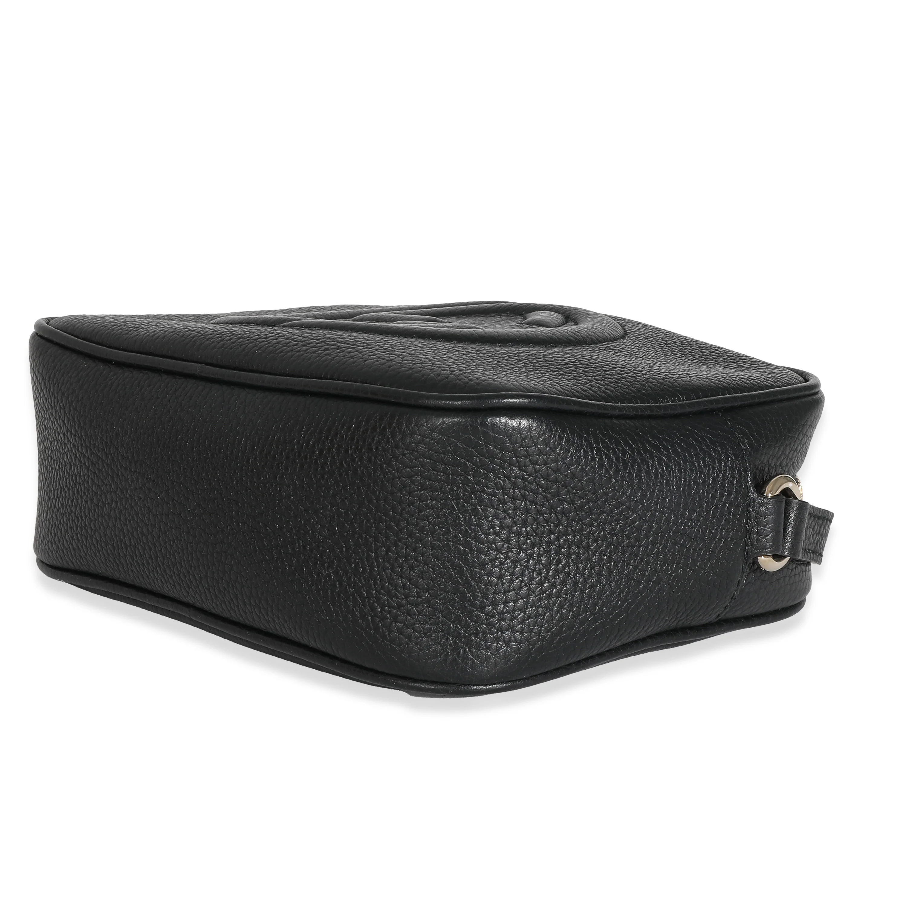 Gucci Black Pebbled Calfskin Small Soho Disco - Image 7