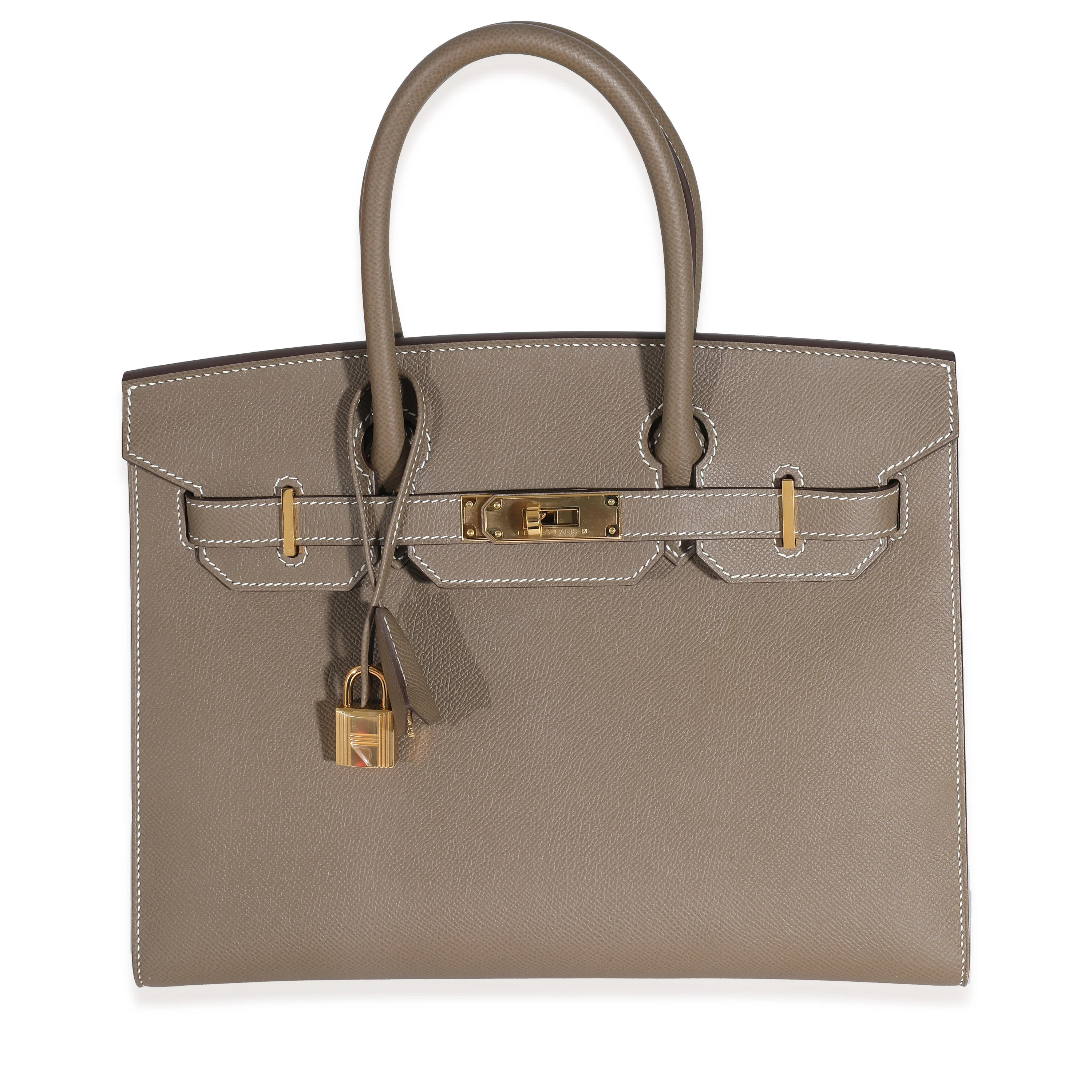 Hermès Etoupe Epsom Sellier Birkin 30 GHW