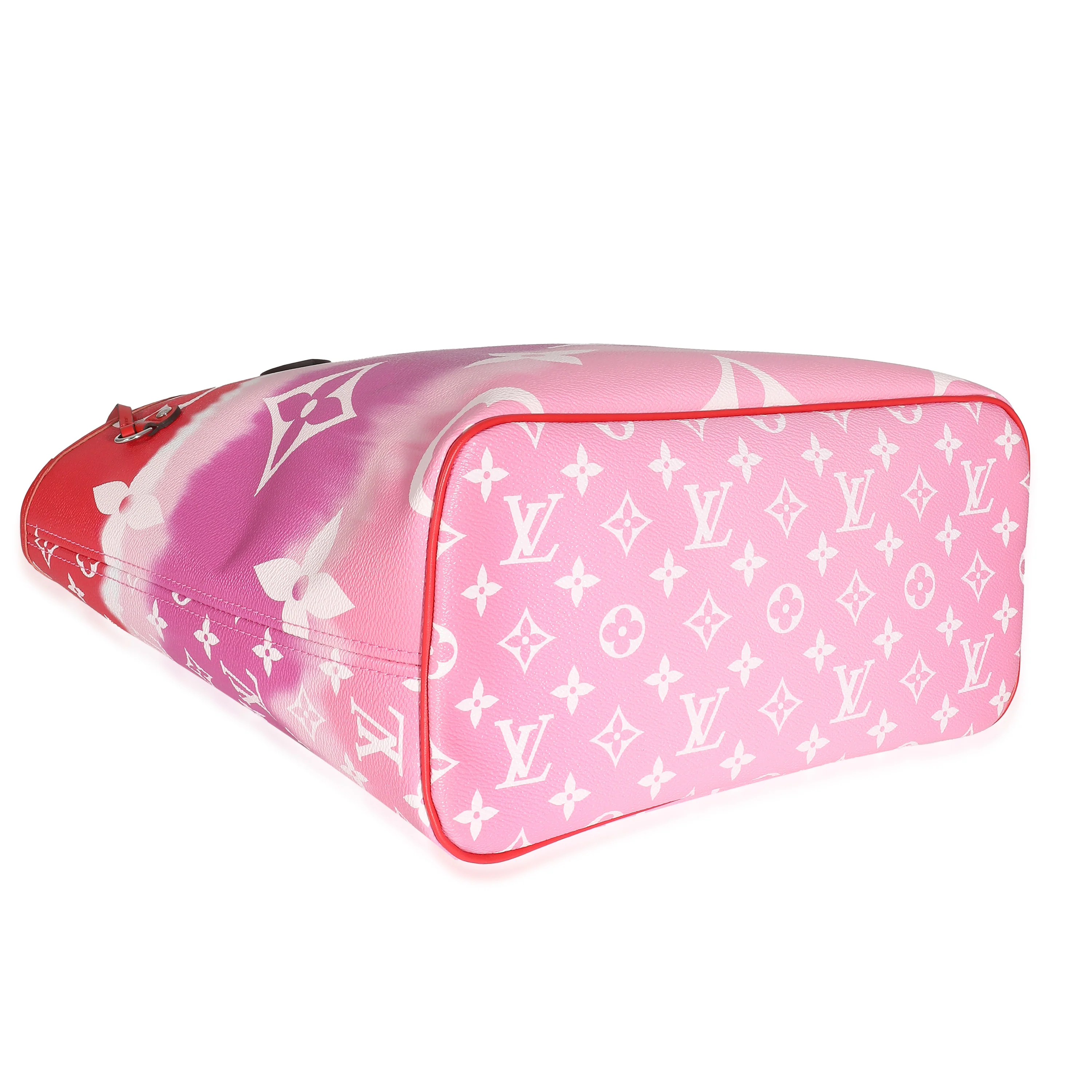 Louis Vuitton Red Pink Rogue LV Escale Canvas Neverfull MM - Image 8
