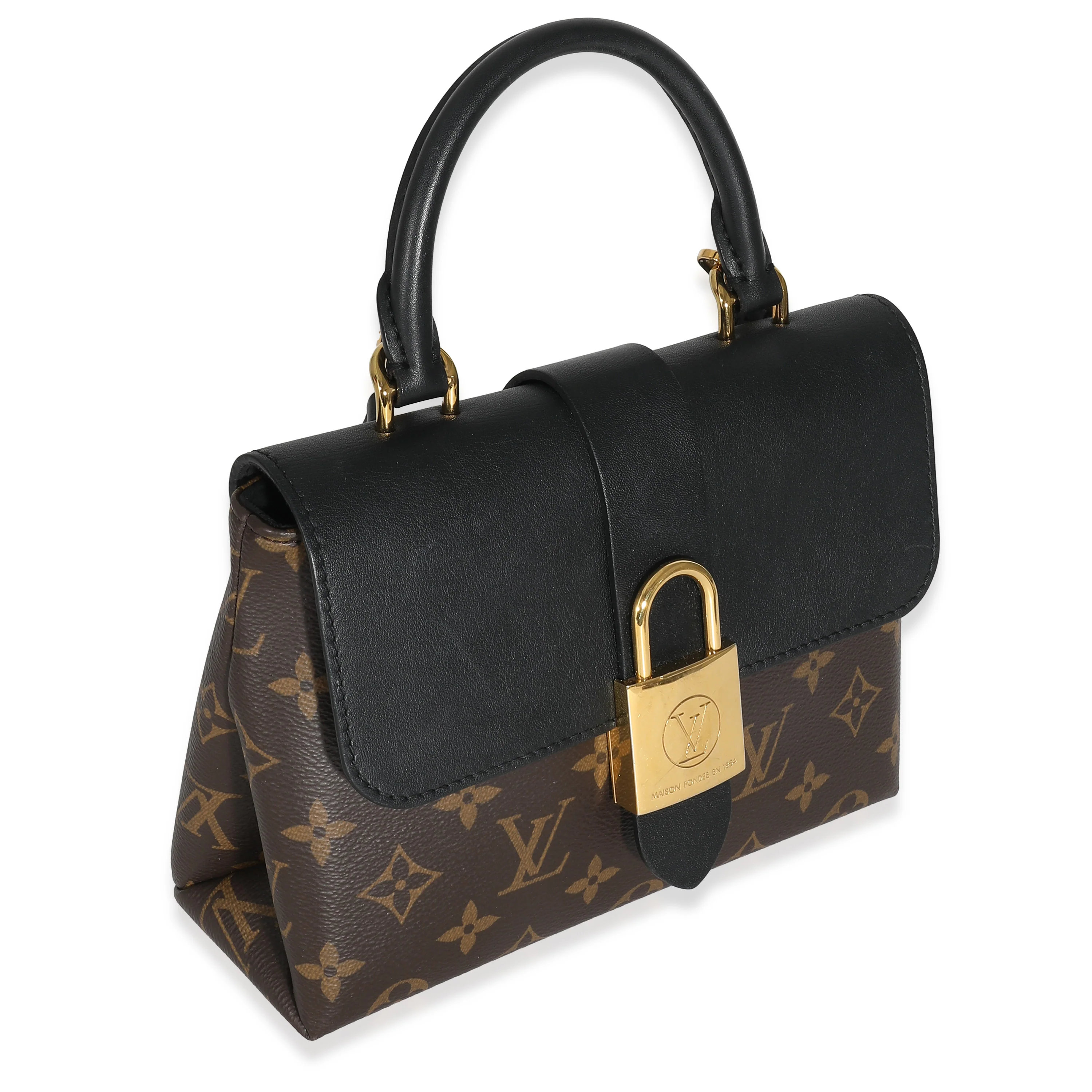 Louis Vuitton Black Calfskin Monogram Canvas Locky BB - Image 3