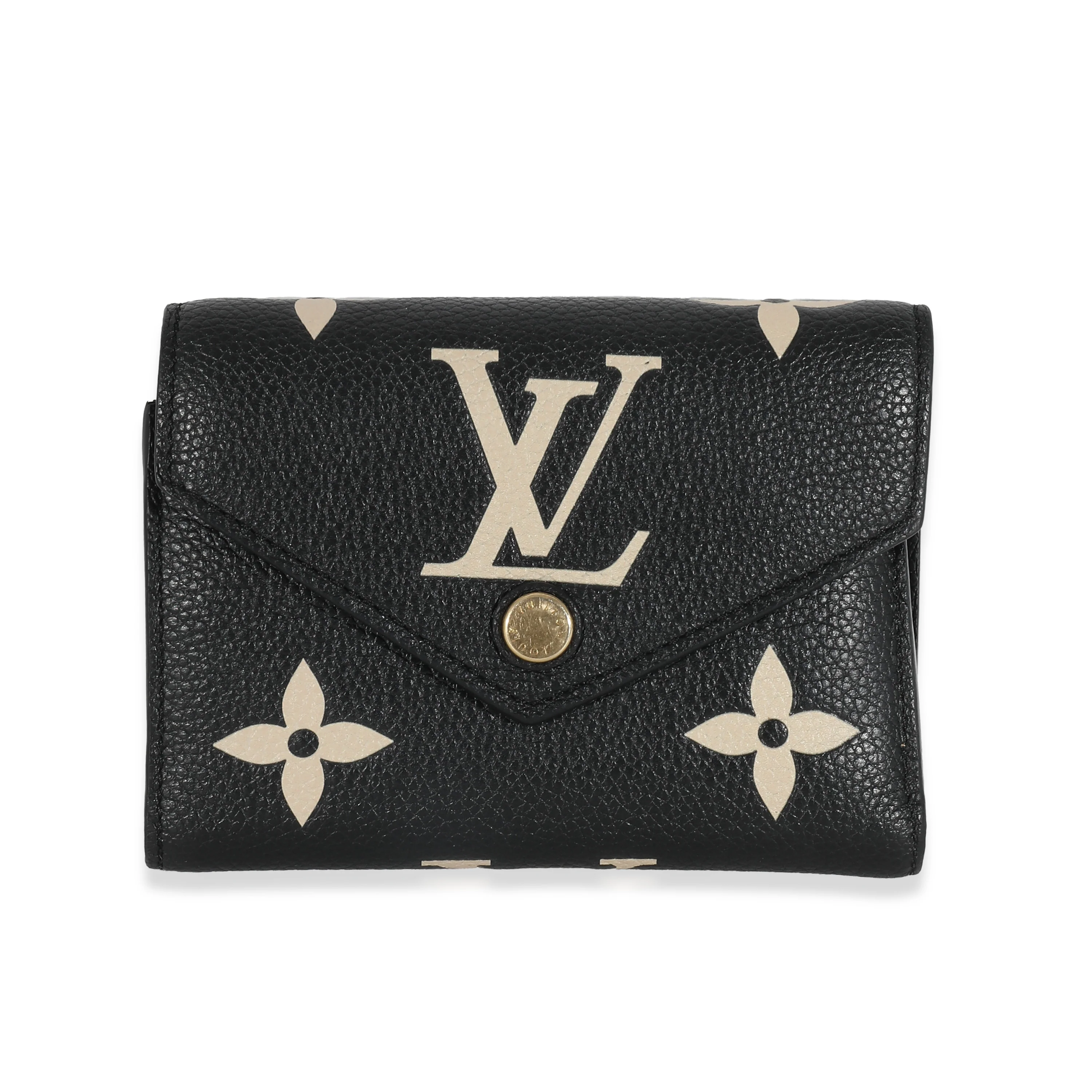 Black Beige Bicolor Giant Monogram Empreinte Victorine Wallet