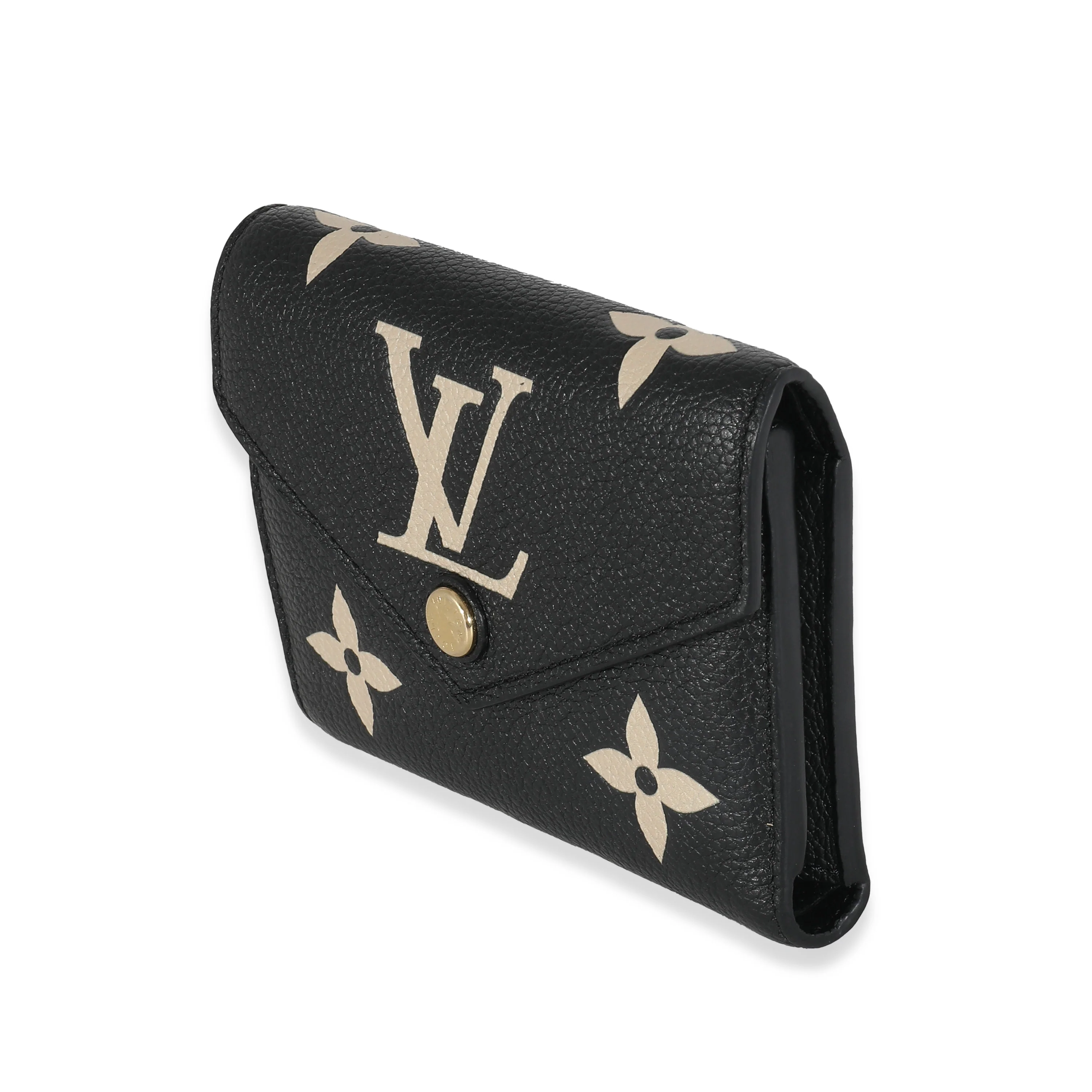 Black Beige Bicolor Giant Monogram Empreinte Victorine Wallet - Image 2