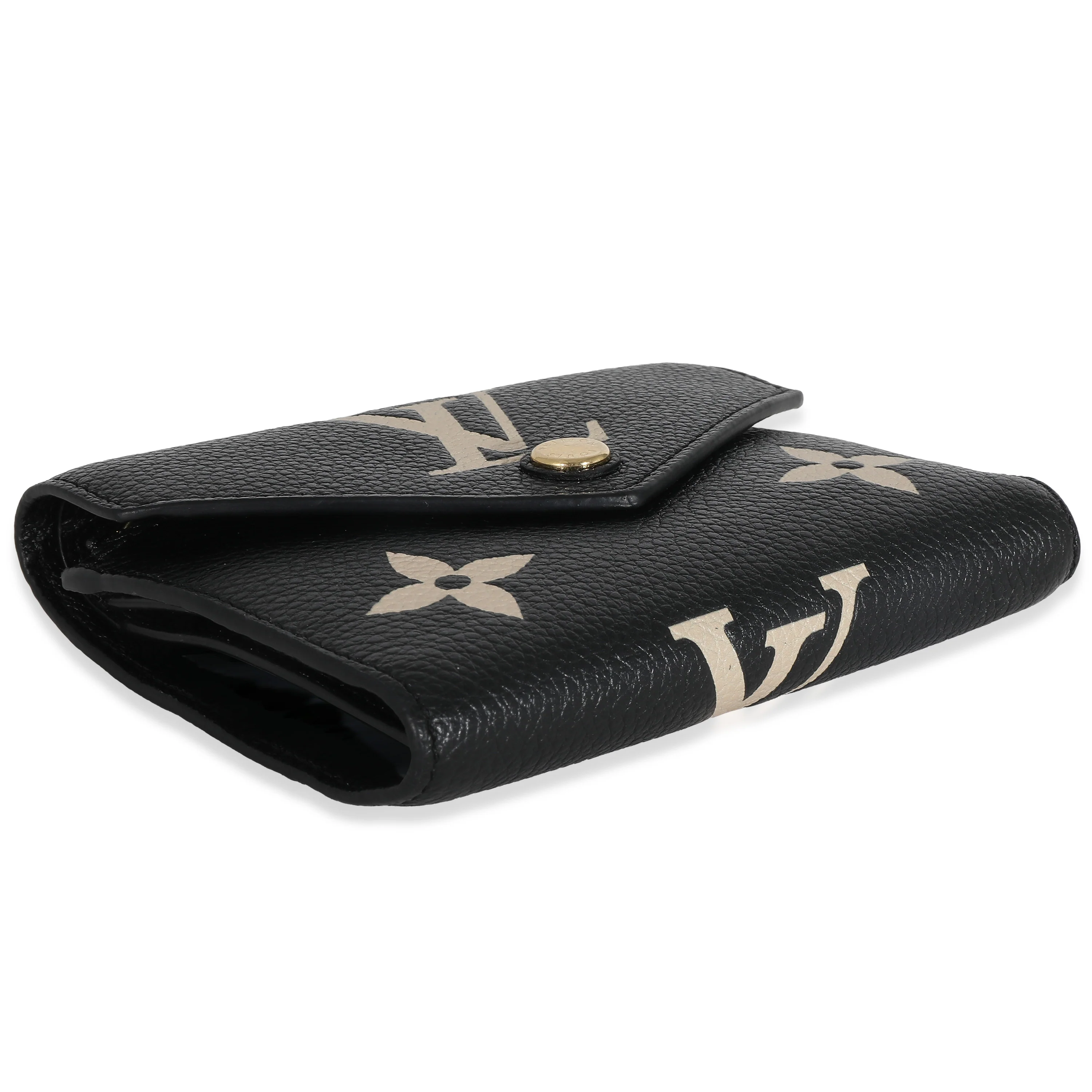 Black Beige Bicolor Giant Monogram Empreinte Victorine Wallet - Image 4
