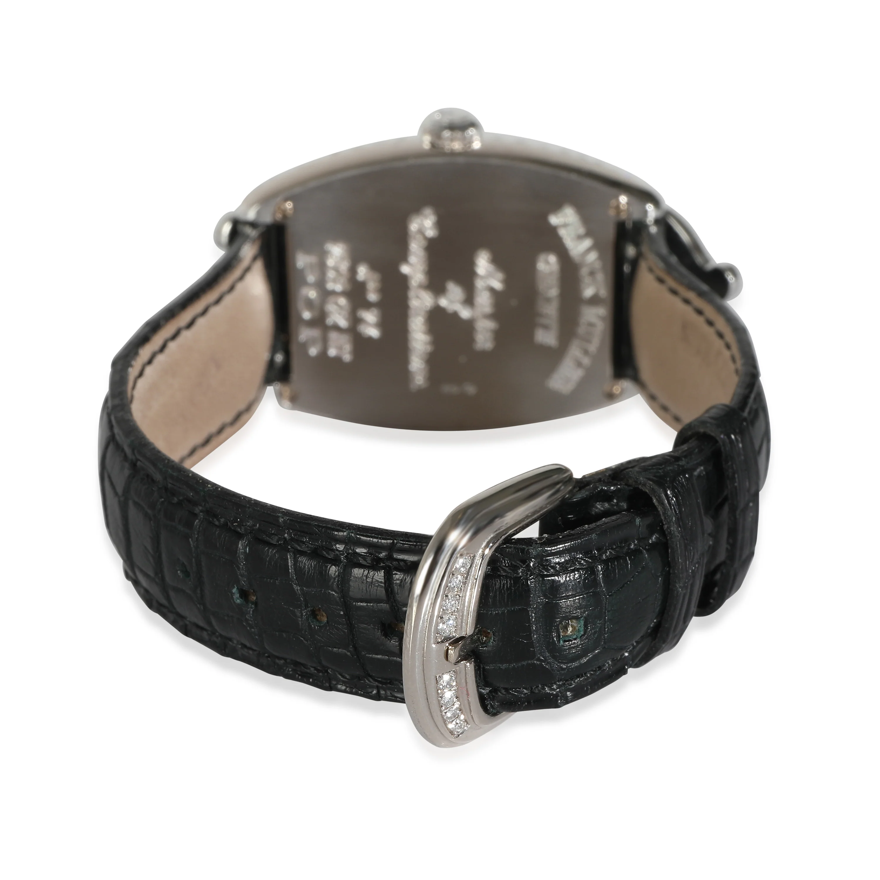 Cintree Curvex 7502 QZ HJ POP Unisex Watch in 18kt White Gold - Image 4