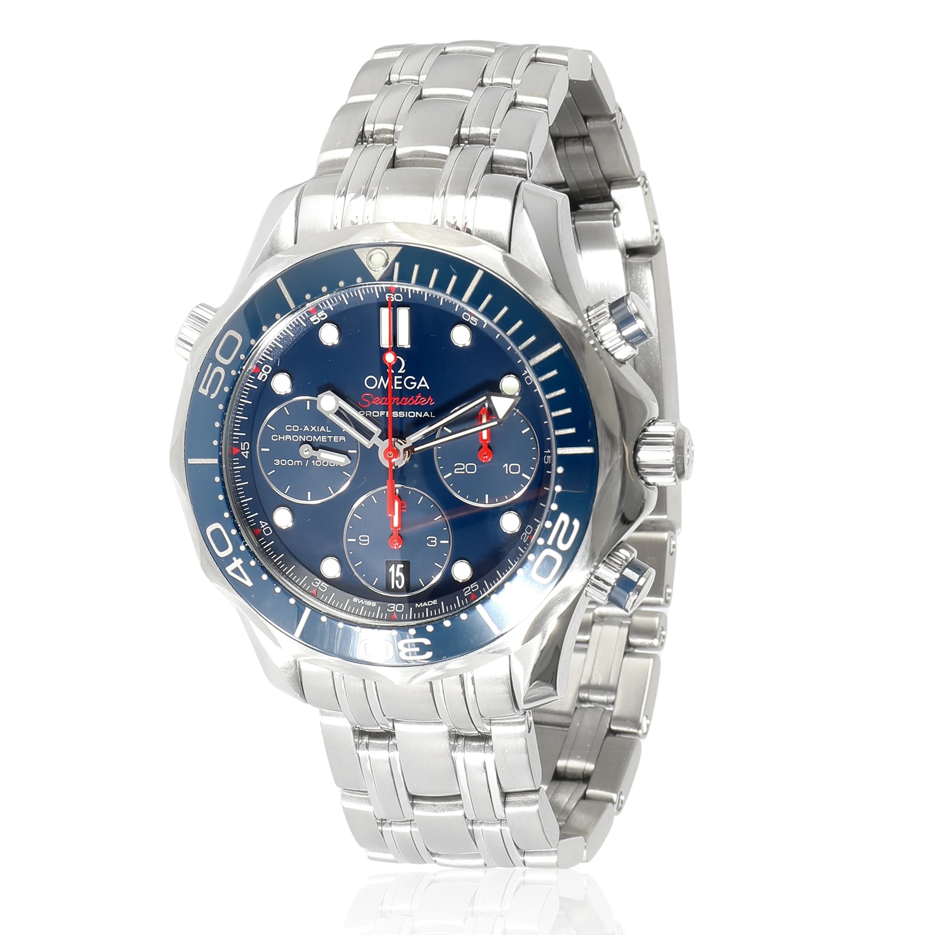 Seamaster Diver Chrono 212.30.42.50.03.001 Mens Watch in Stainless Steel