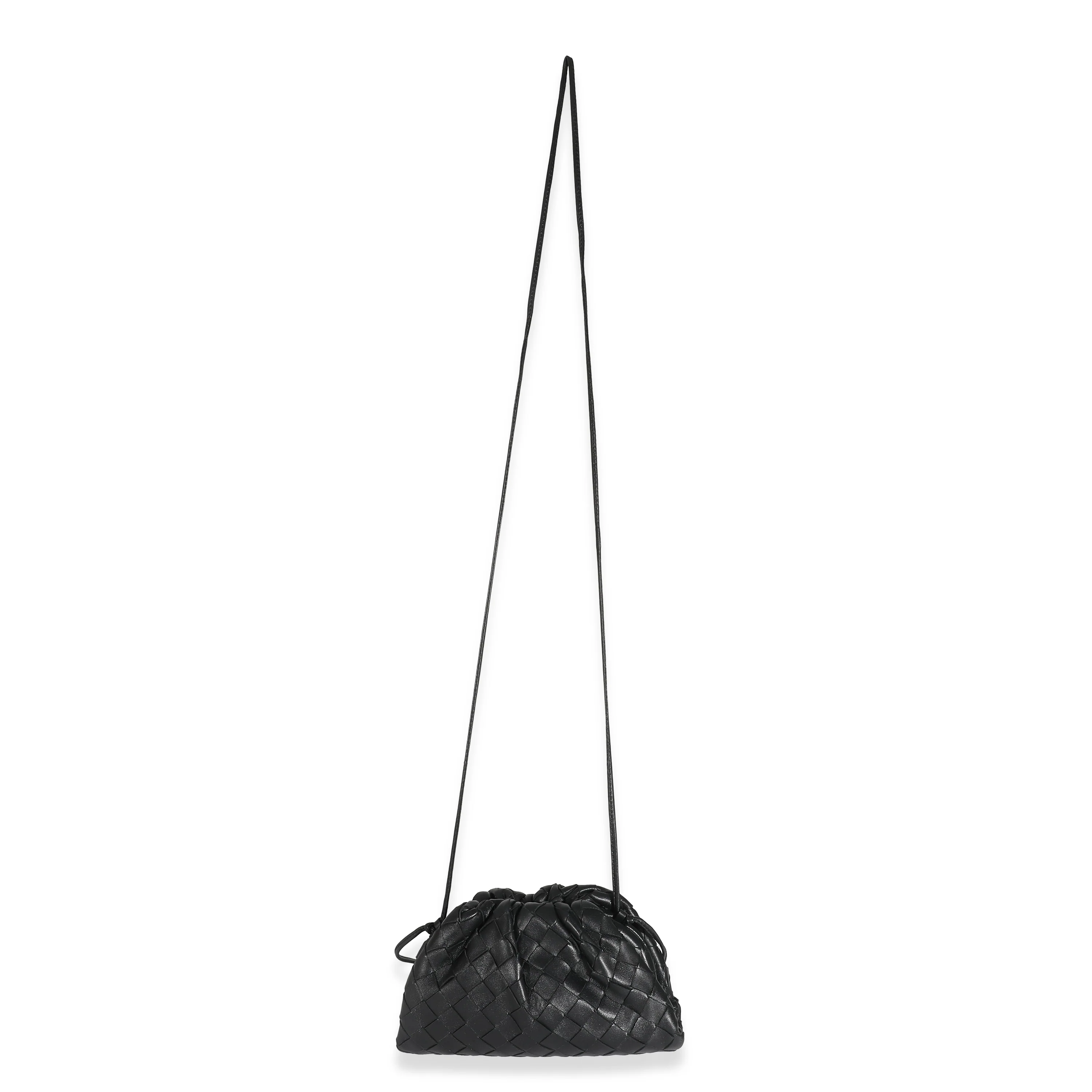 Bottega Veneta Black Intrecciato Lambskin Mini Pouch - Image 4