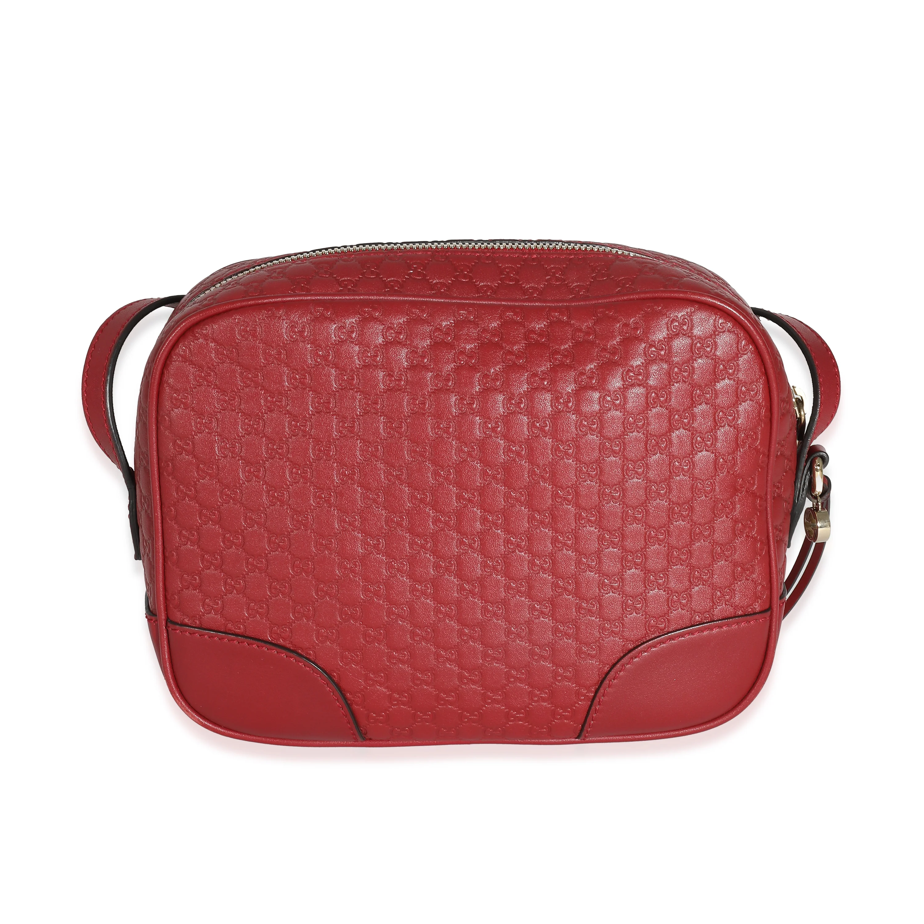 Red Microguccissima Leather Mini Bree Messenger - Image 3