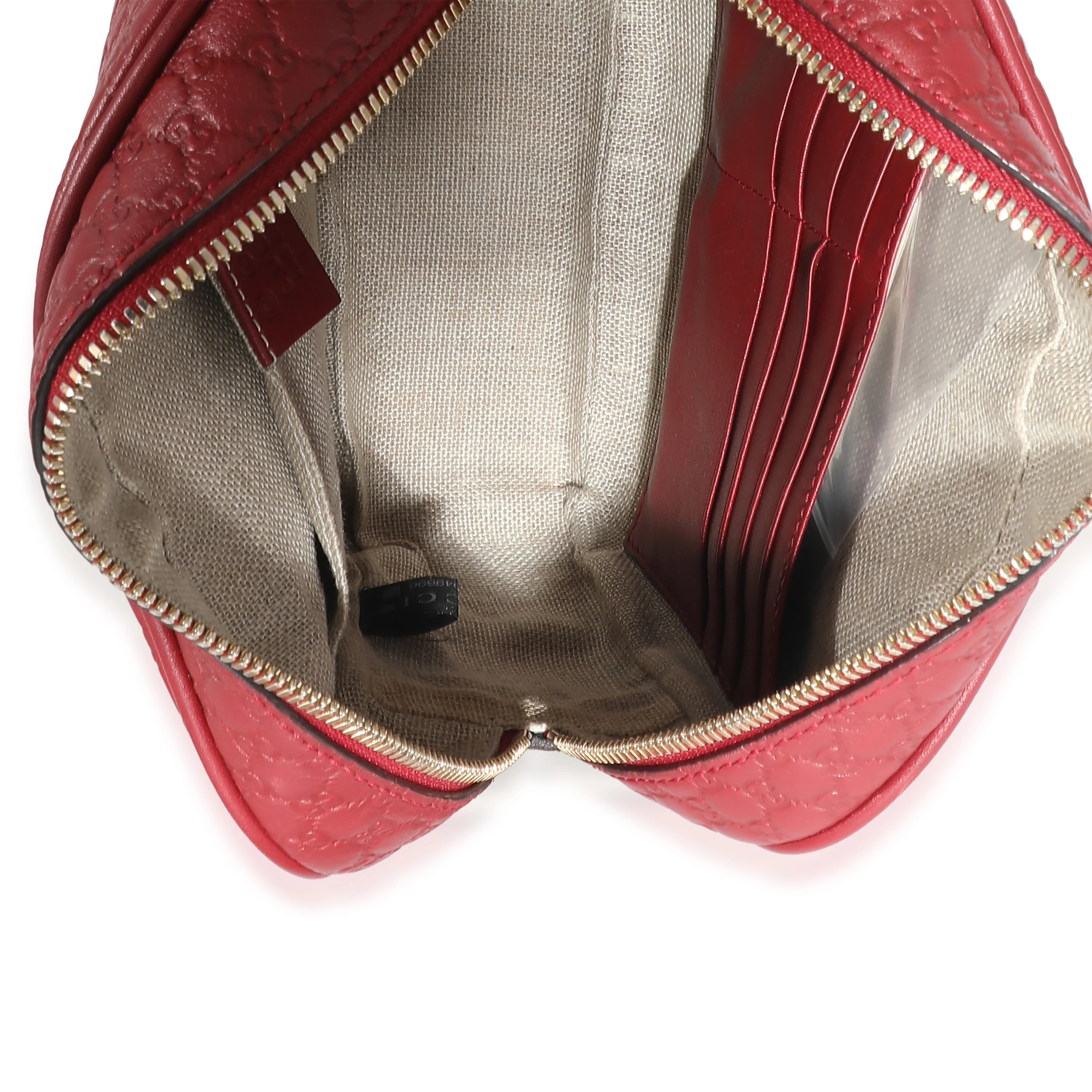 Red Microguccissima Leather Mini Bree Messenger - Image 4