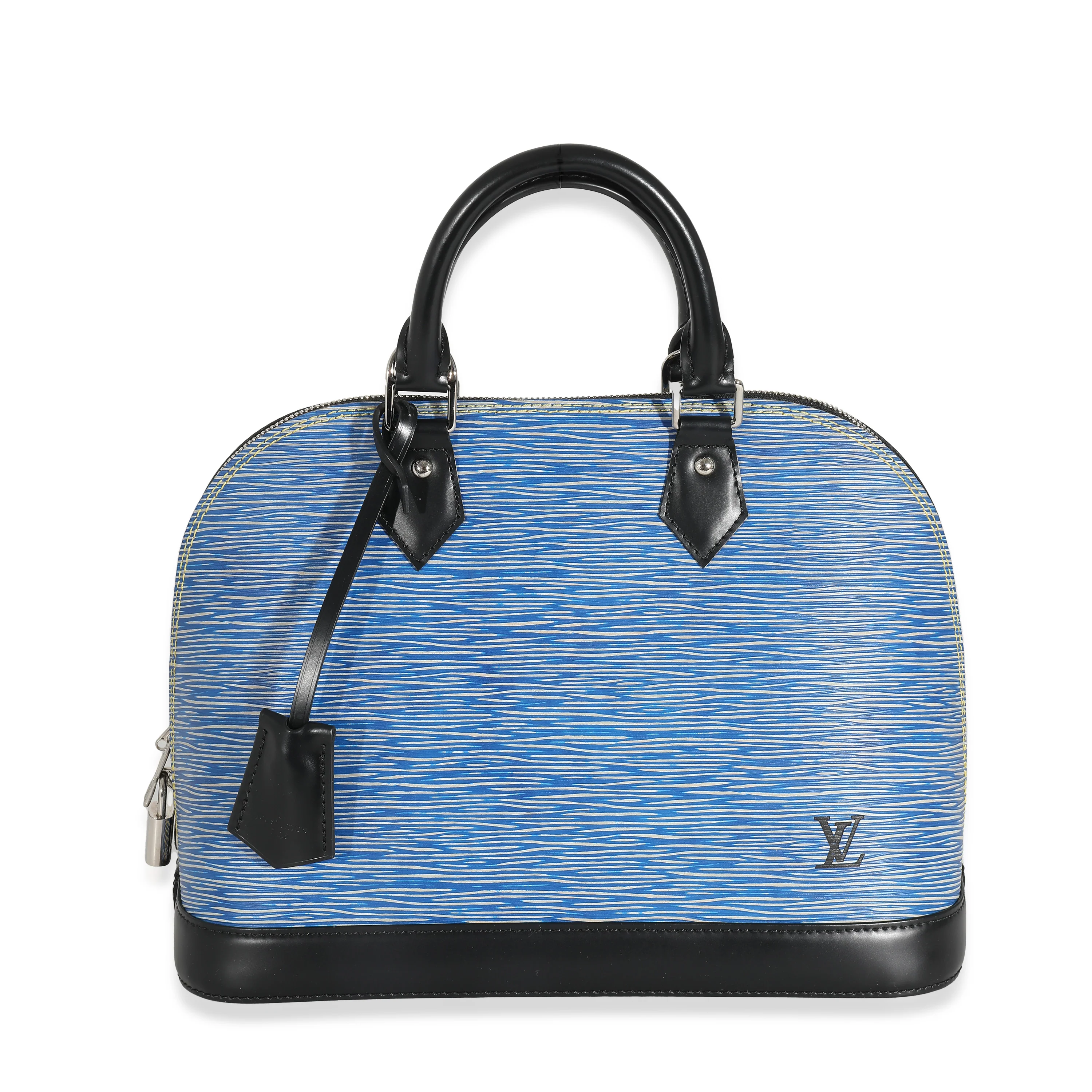 Louis Vuitton Blue Epi Denim Alma PM
