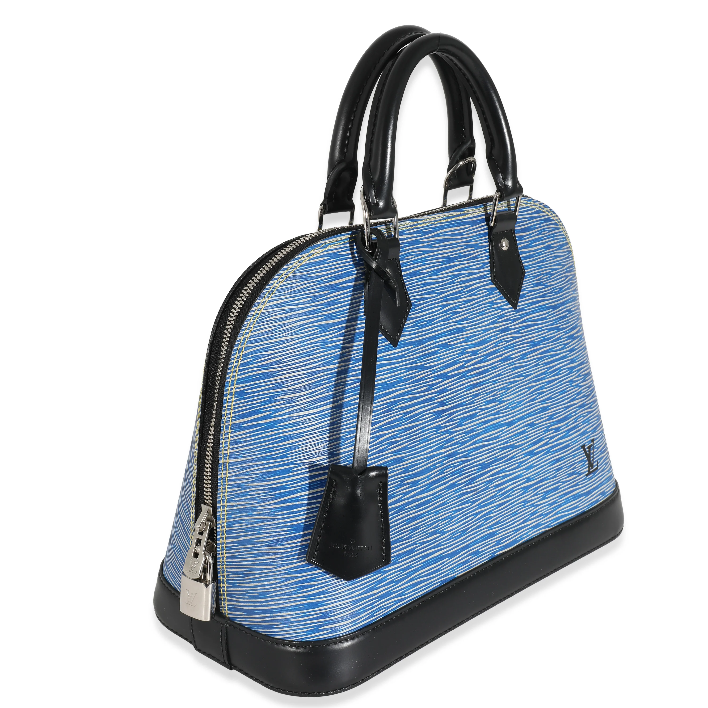 Louis Vuitton Blue Epi Denim Alma PM - Image 2