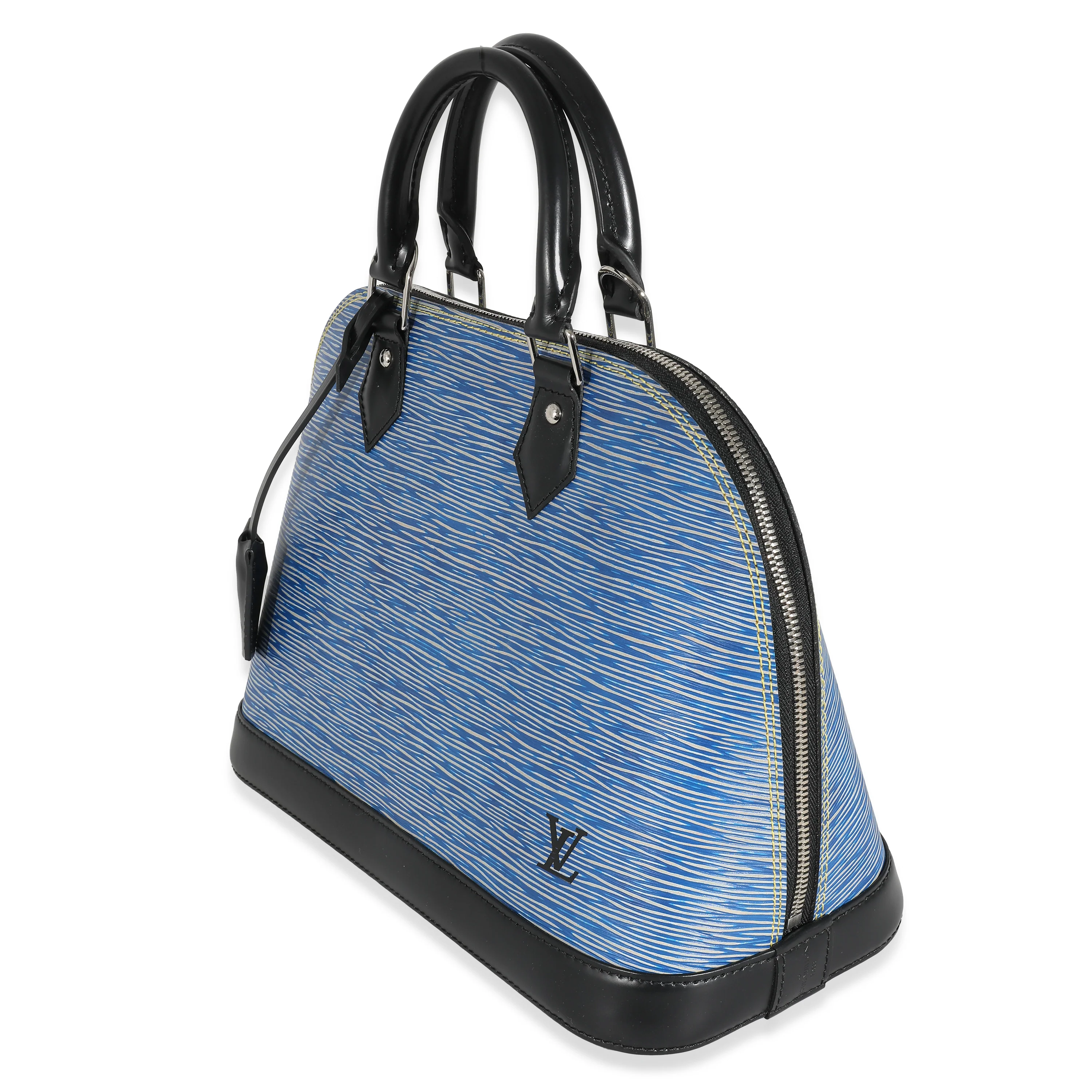Louis Vuitton Blue Epi Denim Alma PM - Image 3