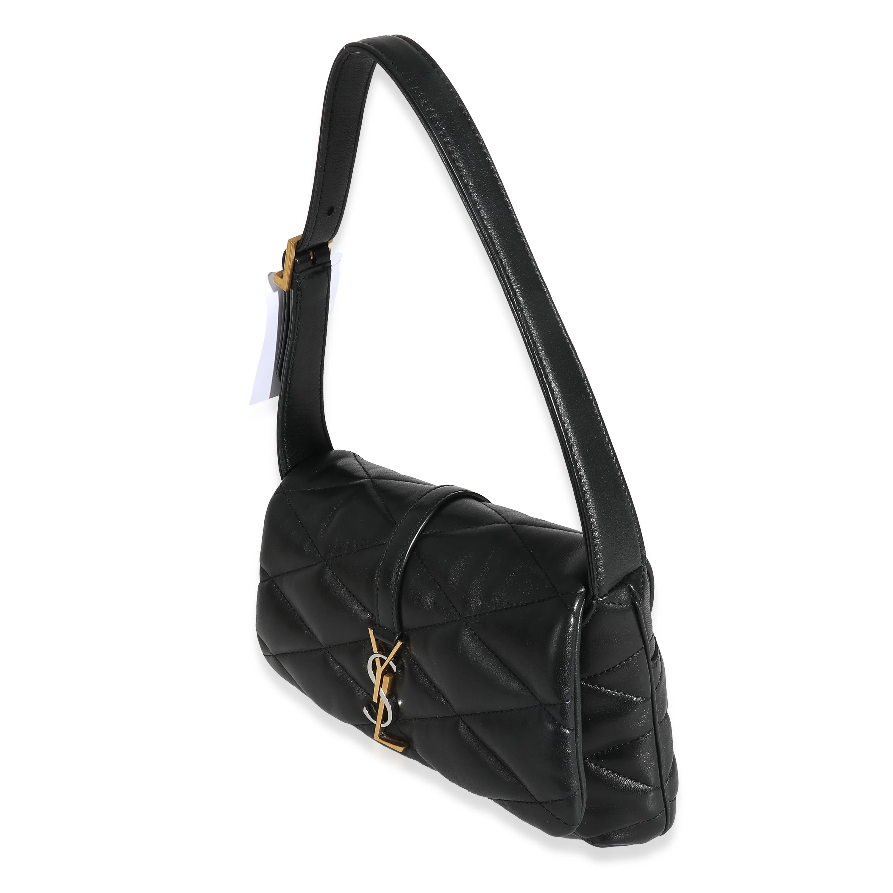 Black Quilted Lambskin Le 57 Hobo - Image 2