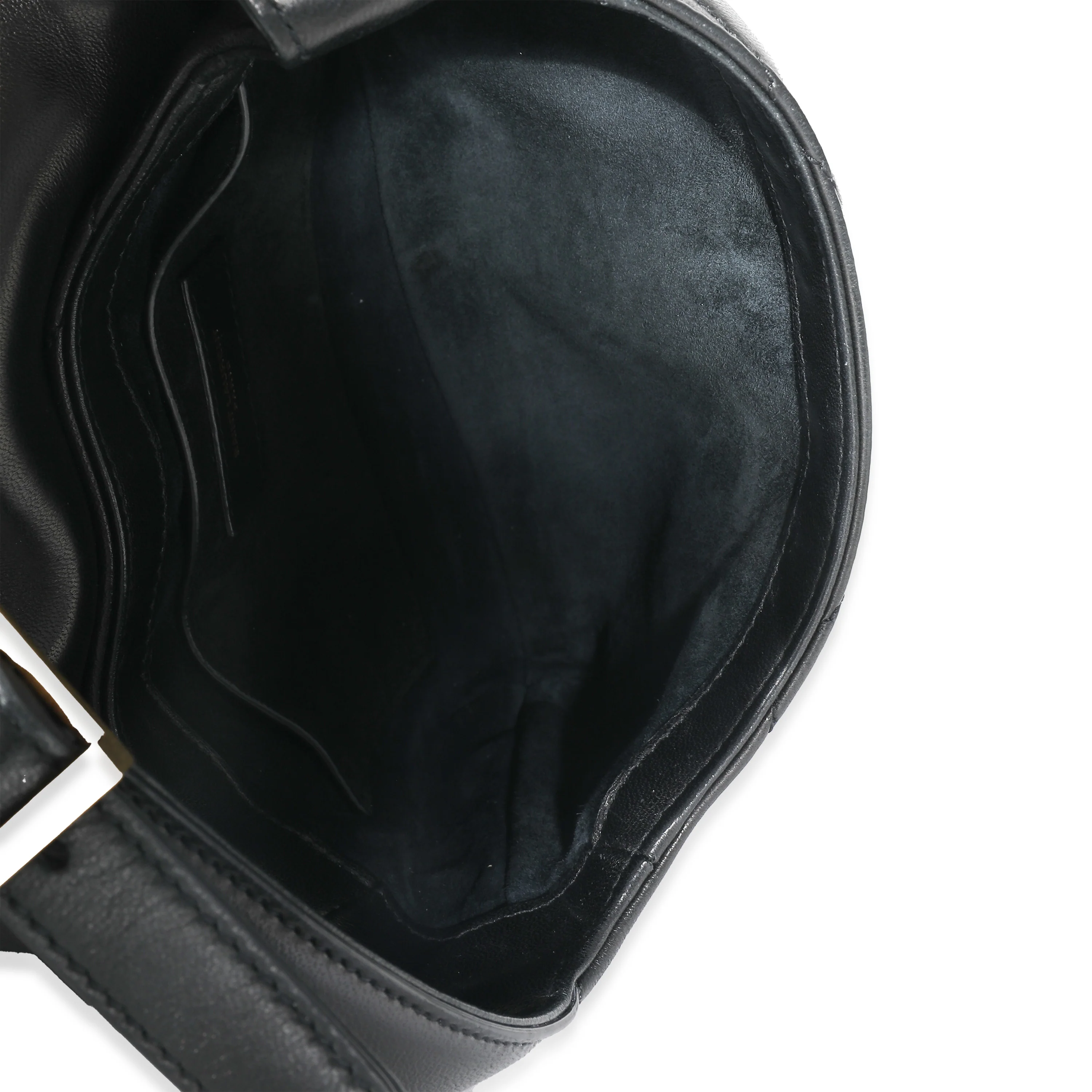 Black Quilted Lambskin Le 57 Hobo - Image 8