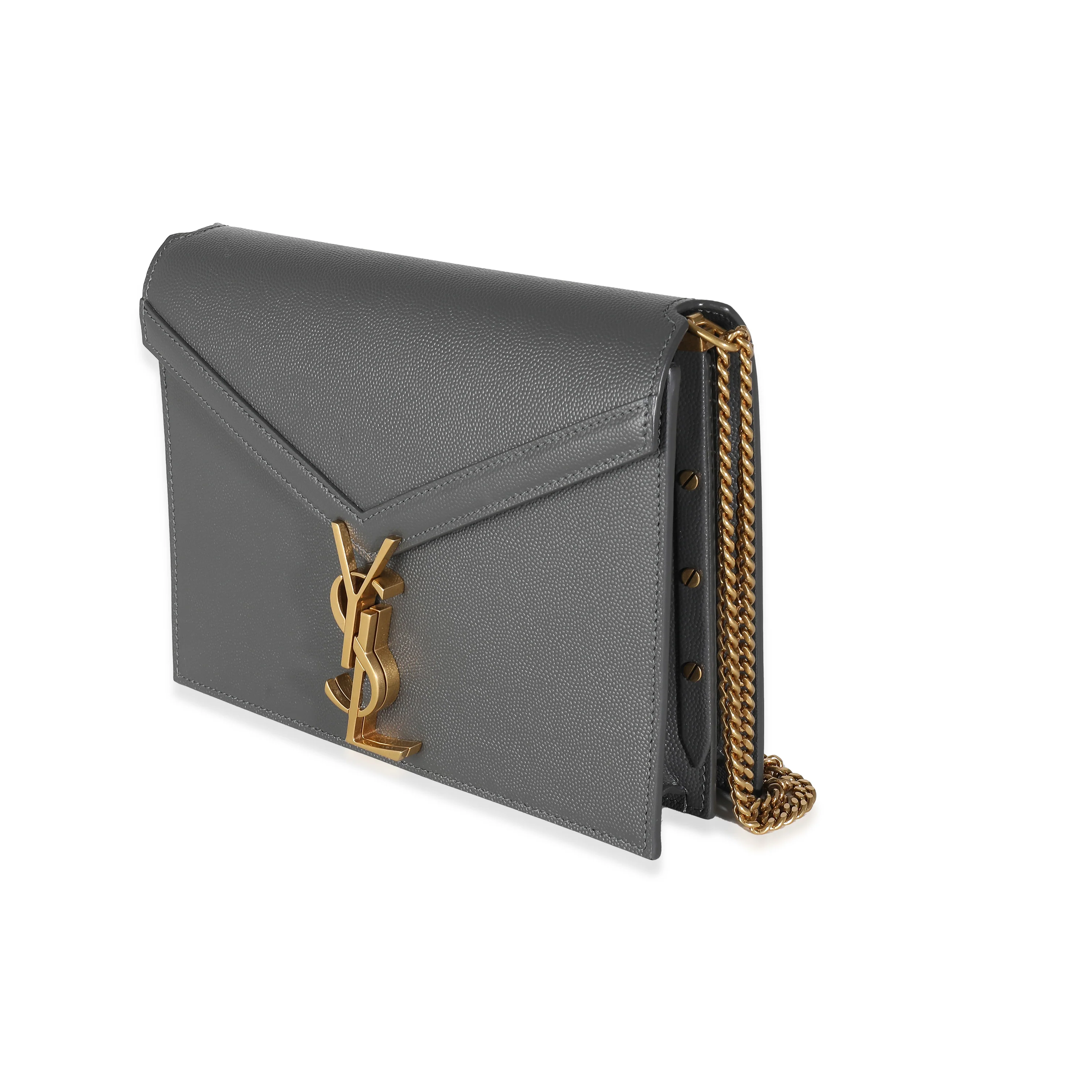 Storm Grey Grain De Poudre Cassandra Monogram Chain - Image 2