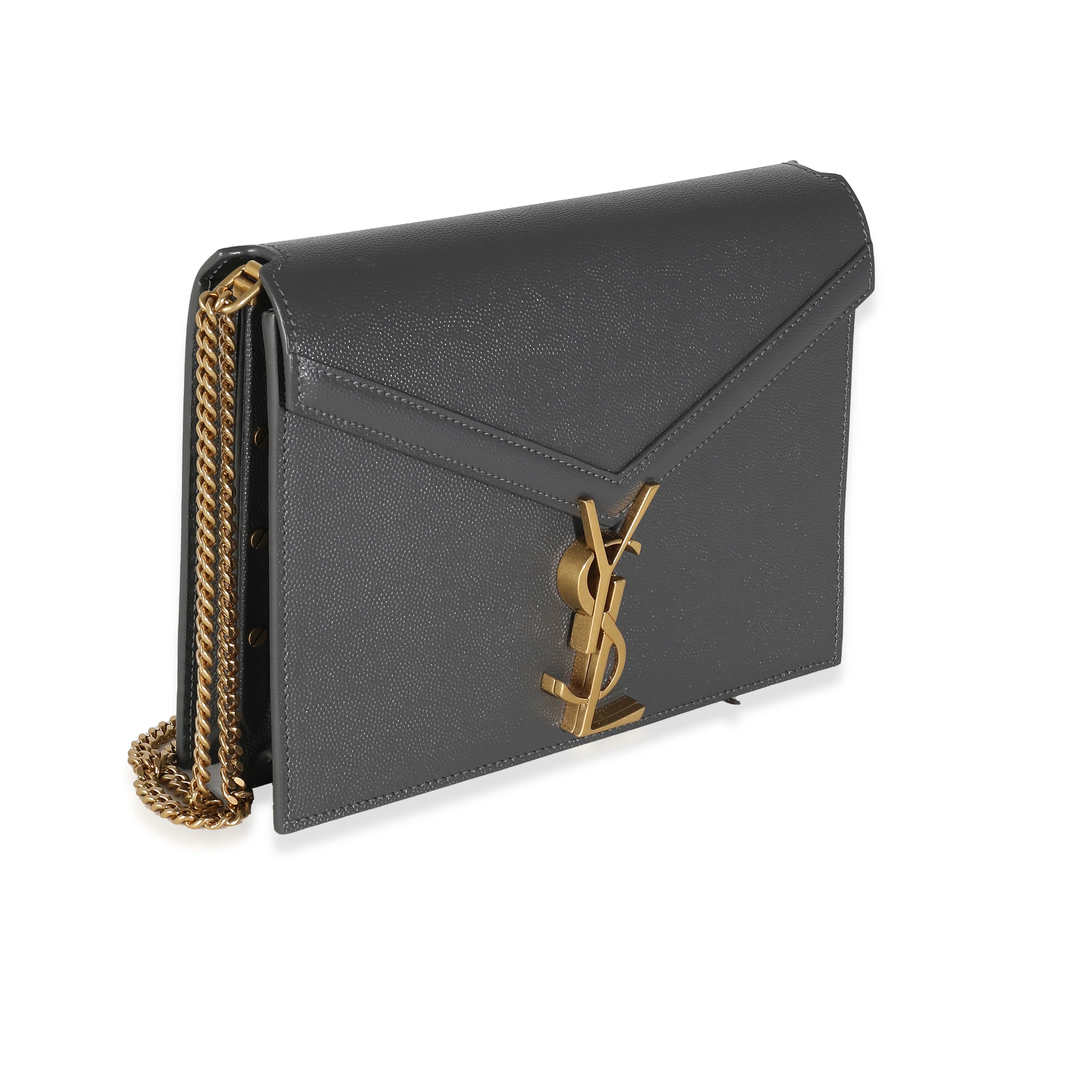 Storm Grey Grain De Poudre Cassandra Monogram Chain - Image 3