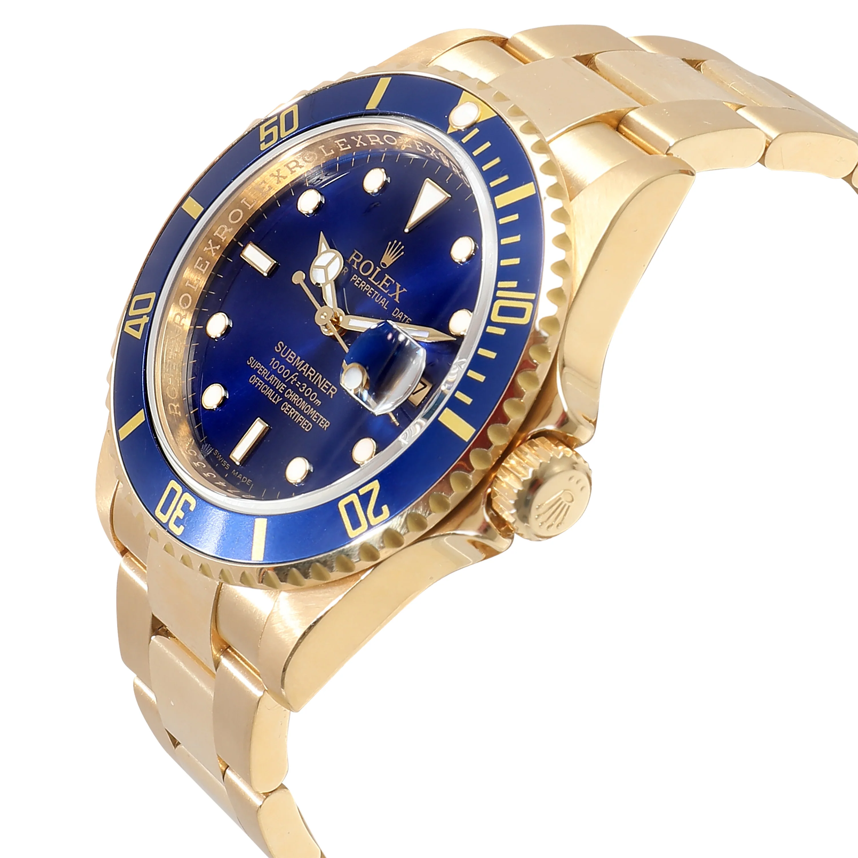 Submariner 16618 Mens Watch in 18K Yellow Gold - Image 3