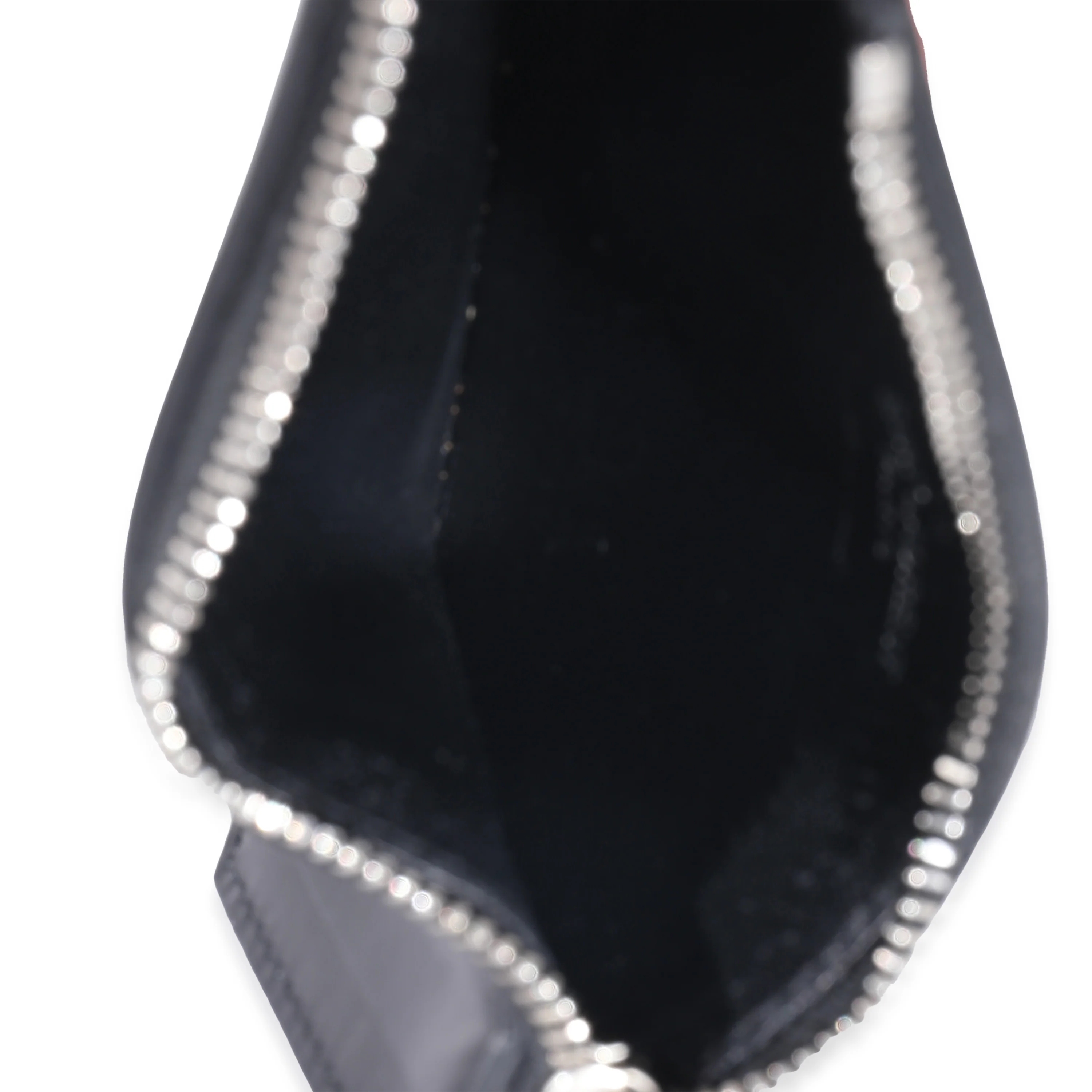 Saint Laurent Black Leather Tiny Cassandre Zipped Fragments Card Case - Image 8