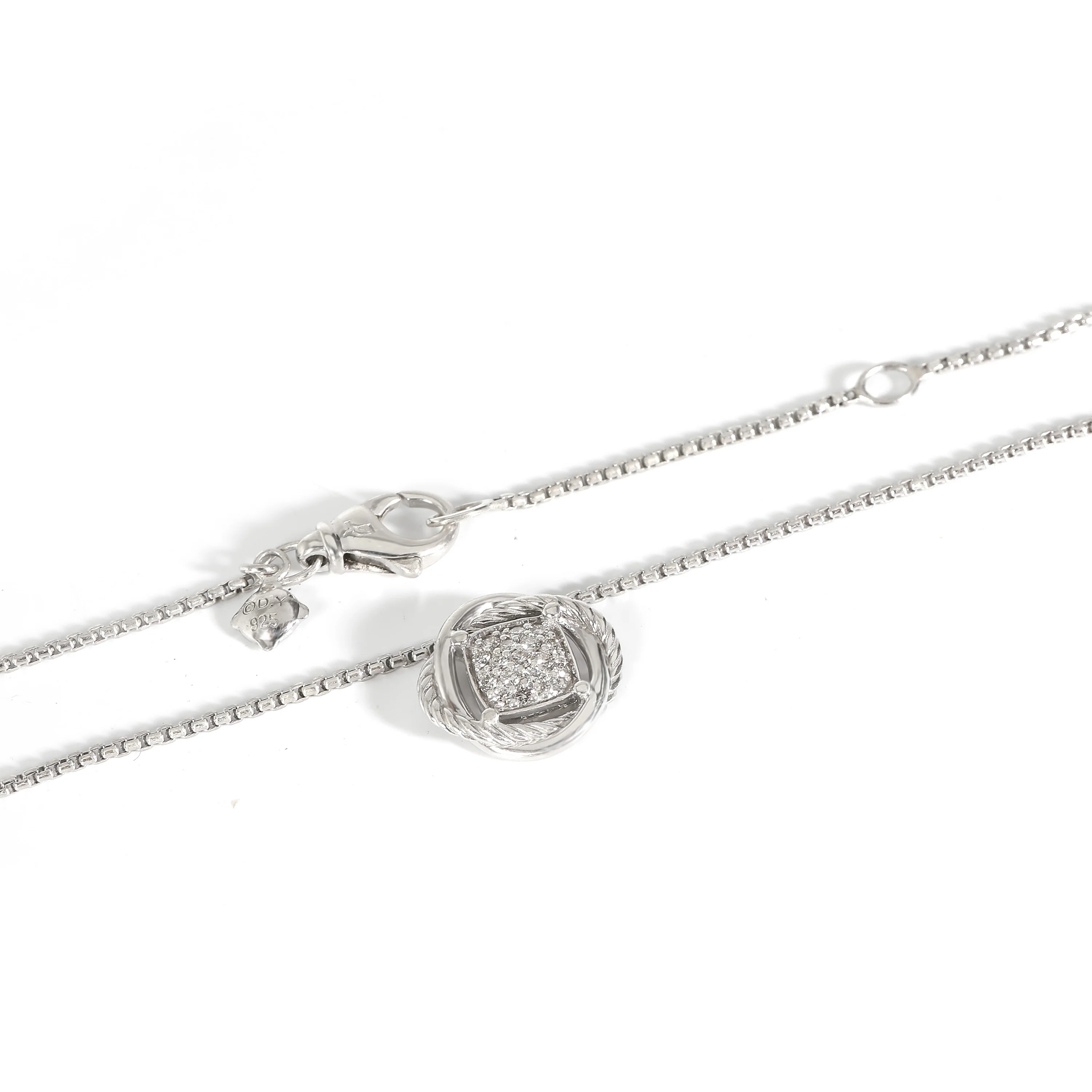 David Yurman Infinity Pendant in Sterling Silver 0.15 CTW - Image 4