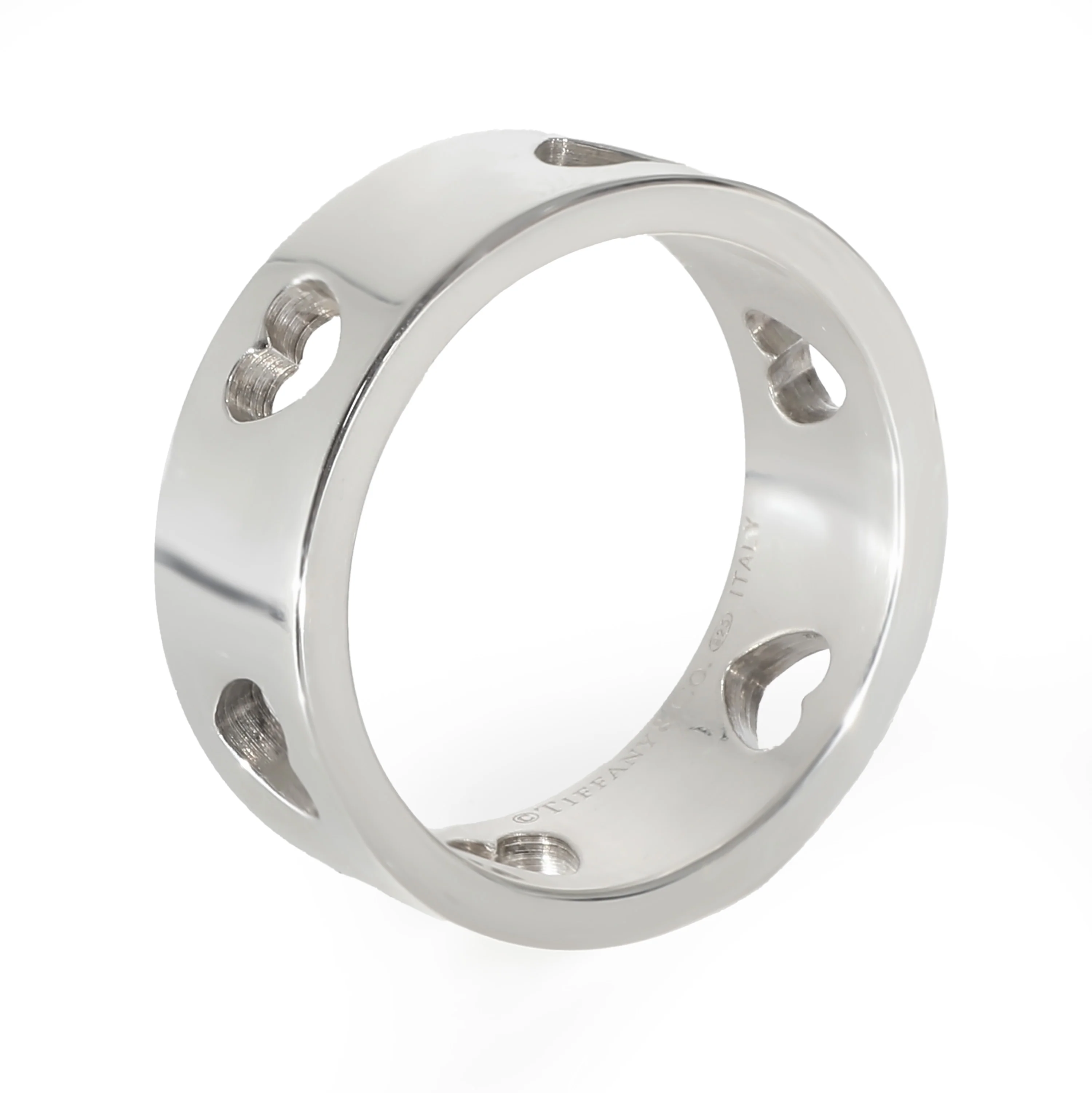 Tiffany & Co. Heart Cut Out Ring in Sterling Silver - Image 2