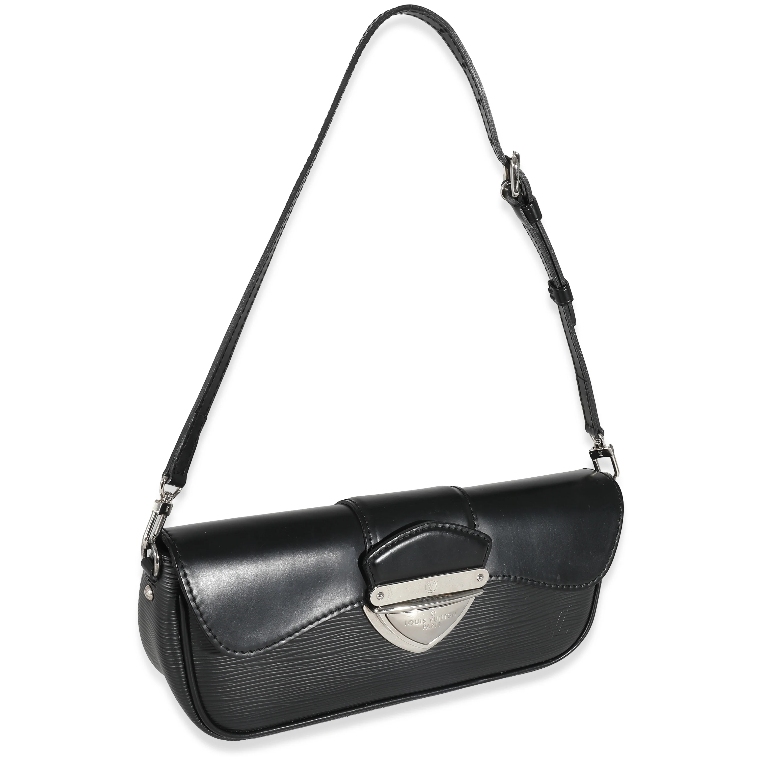 Louis Vuitton Black Epi Montaigne Clutch - Image 3