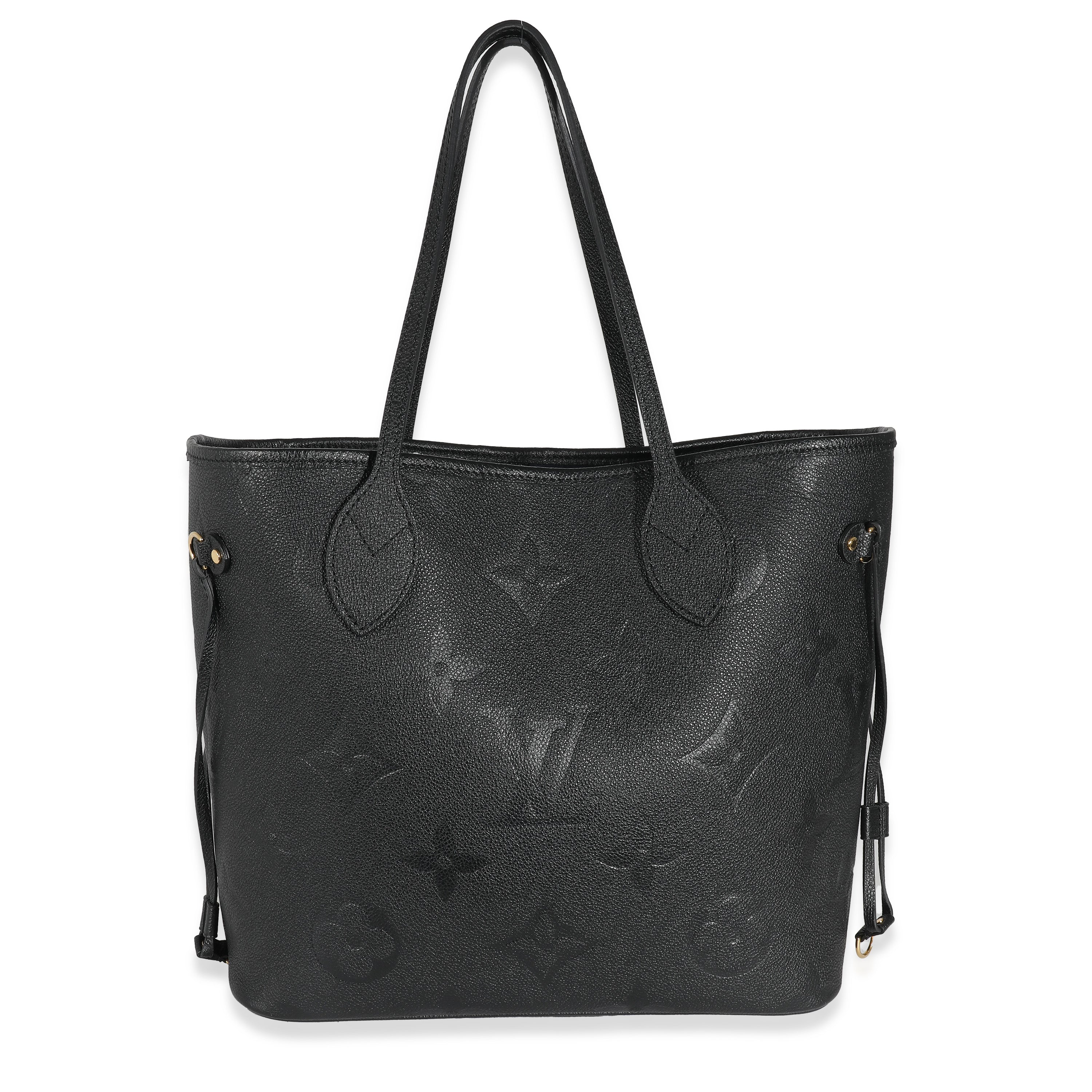 Louis Vuitton Black Monogram Empreinte Neverfull MM - Image 5