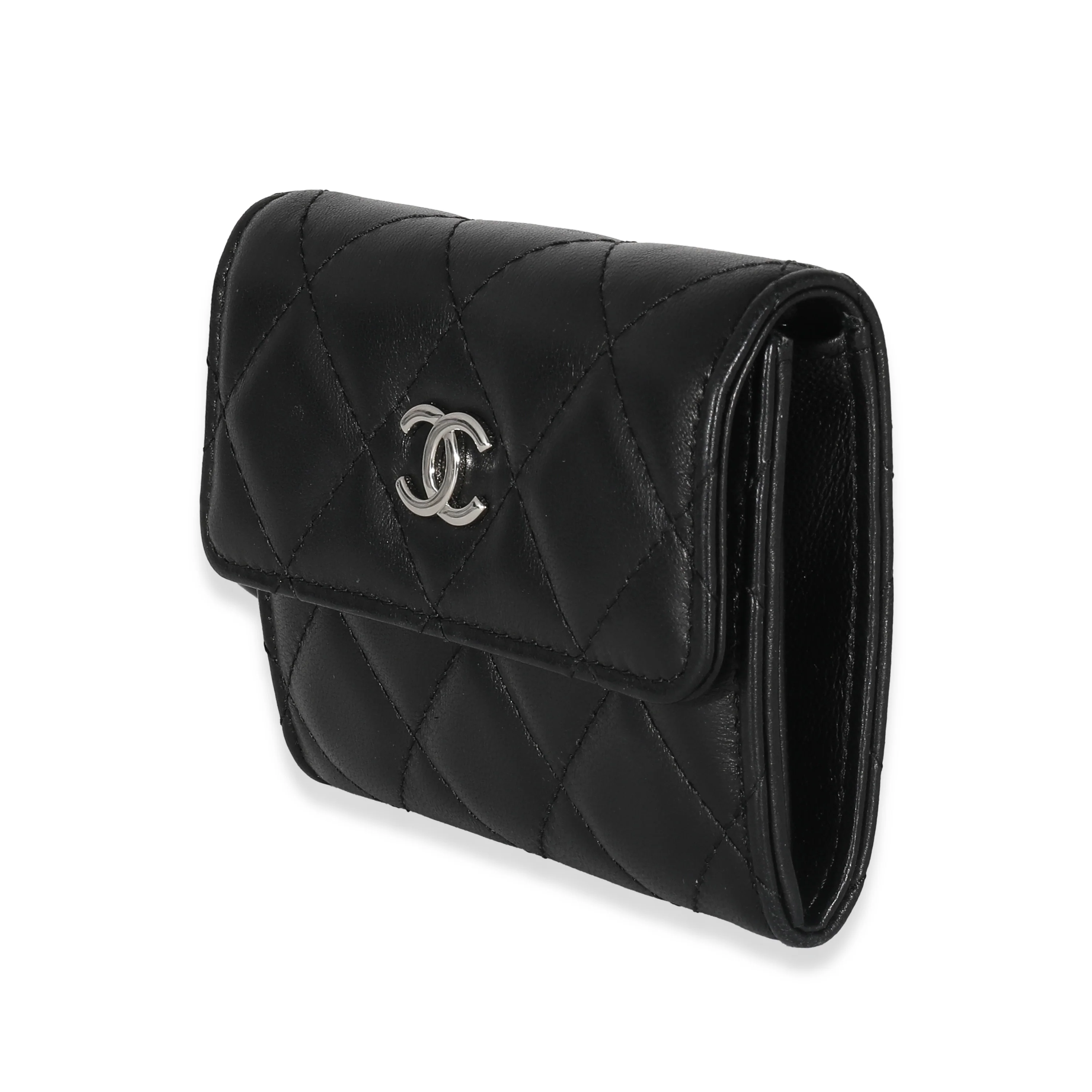Chanel Black Quilted Lambskin Mini Clutch With Chain - Image 2