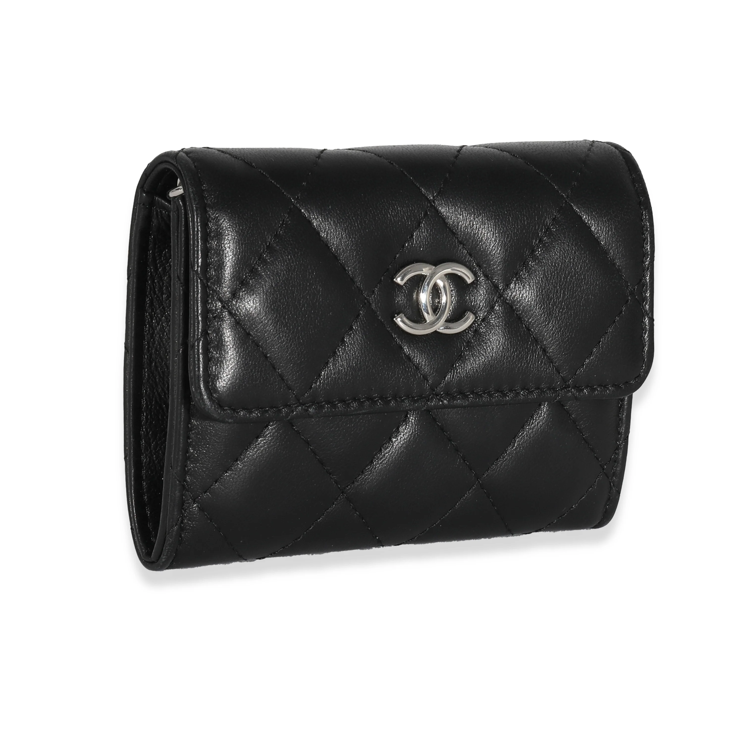 Chanel Black Quilted Lambskin Mini Clutch With Chain - Image 3