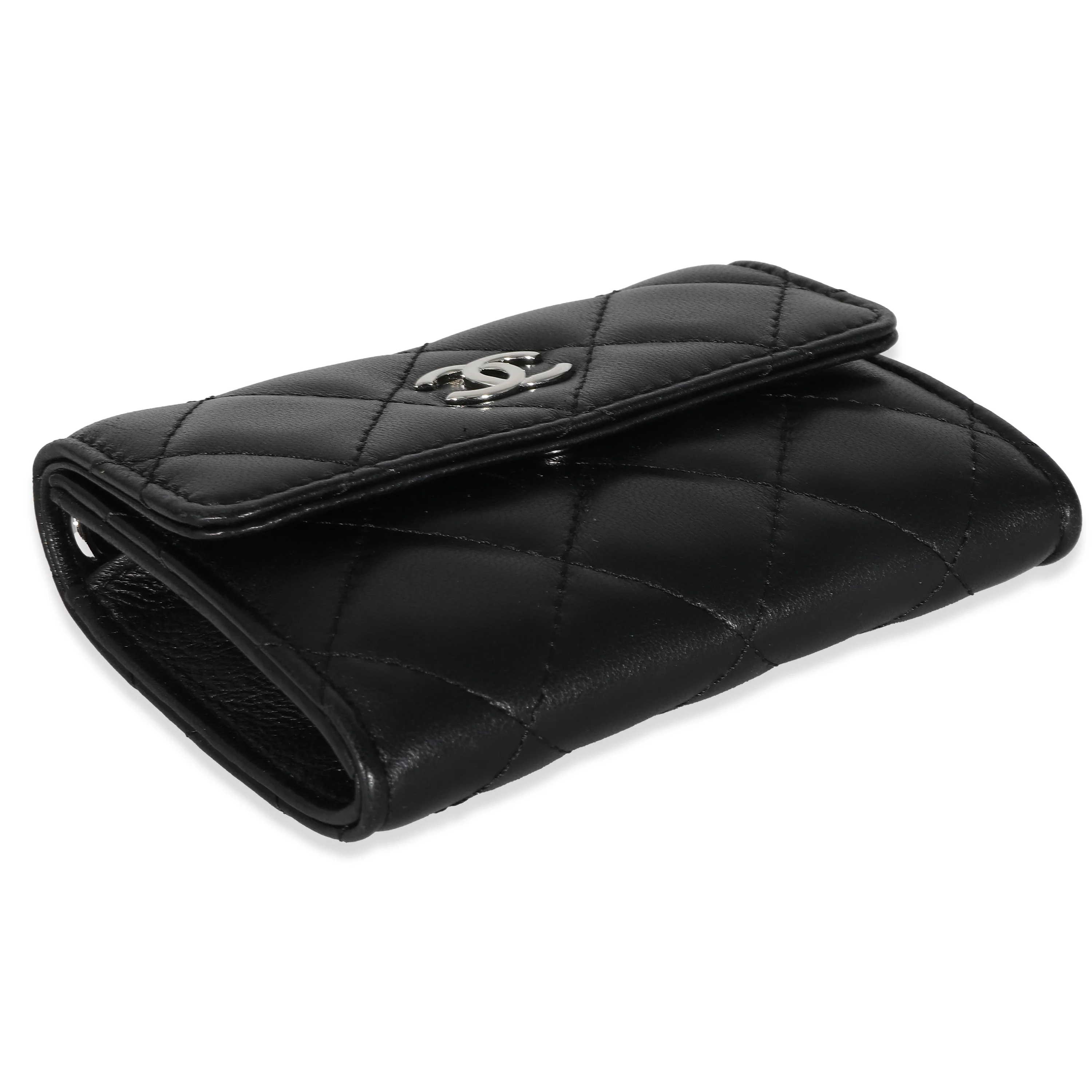 Chanel Black Quilted Lambskin Mini Clutch With Chain - Image 4