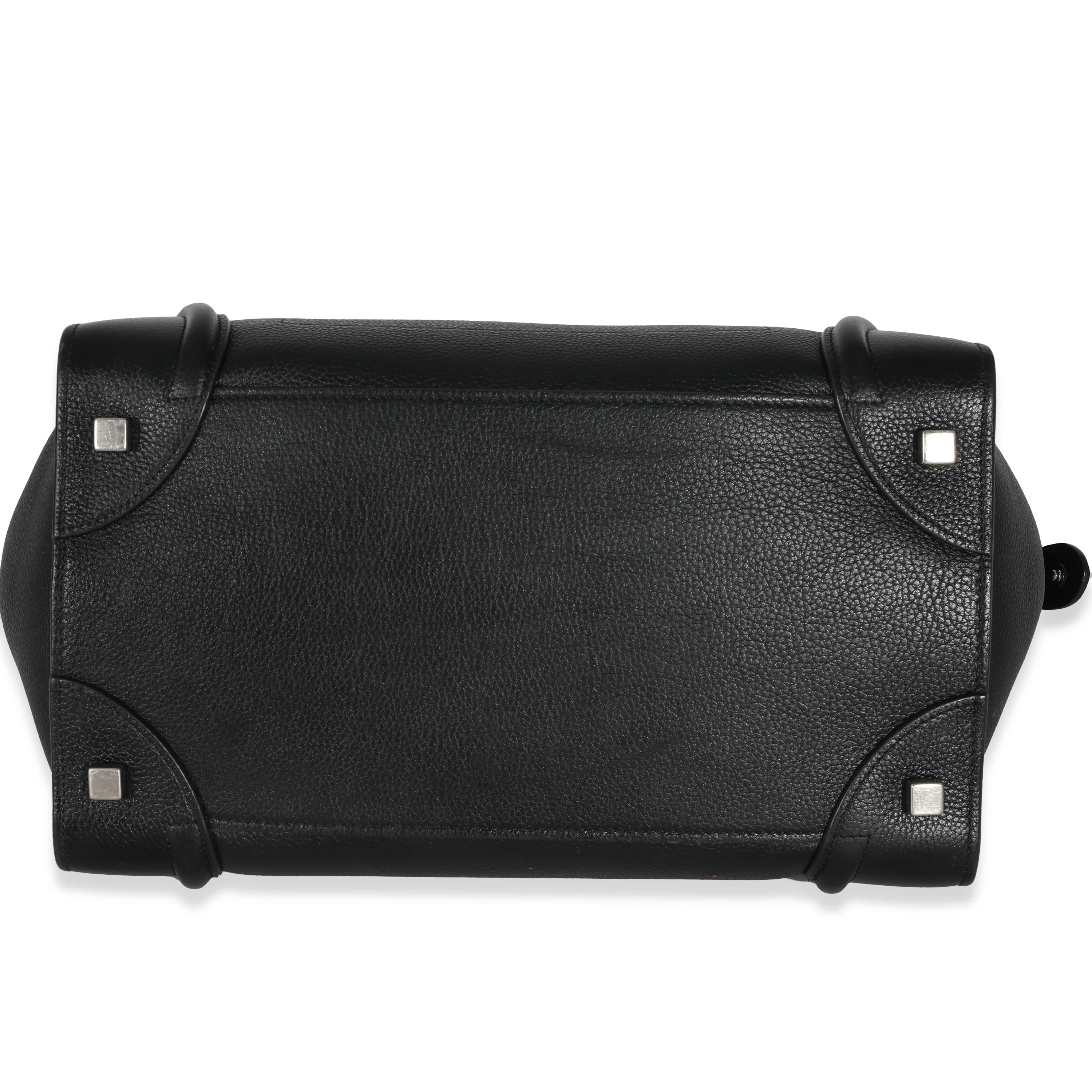 Celine Black Drummed Calfskin Mini Luggage - Image 5