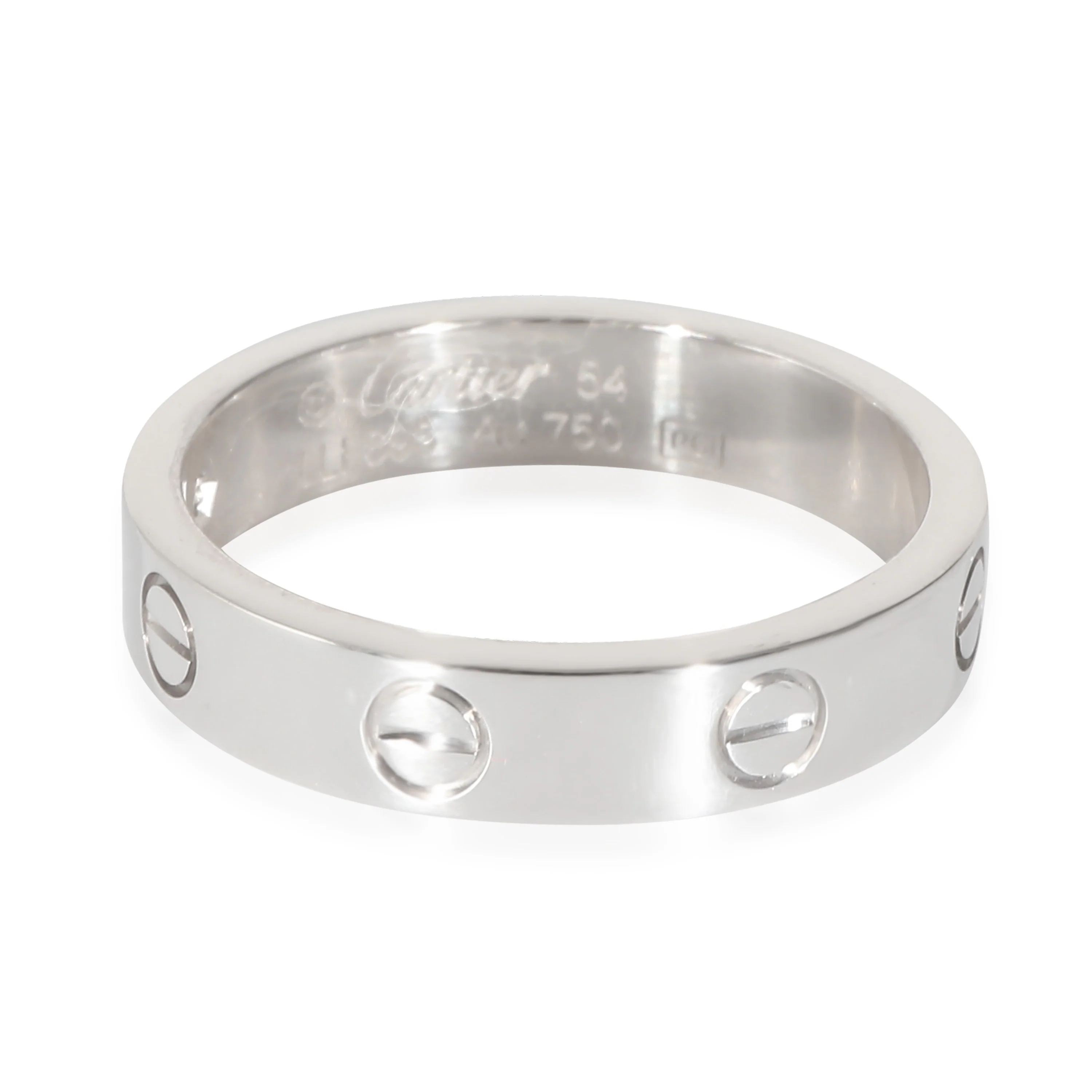 Love Wedding Band, 1 Diamond (White Gold)