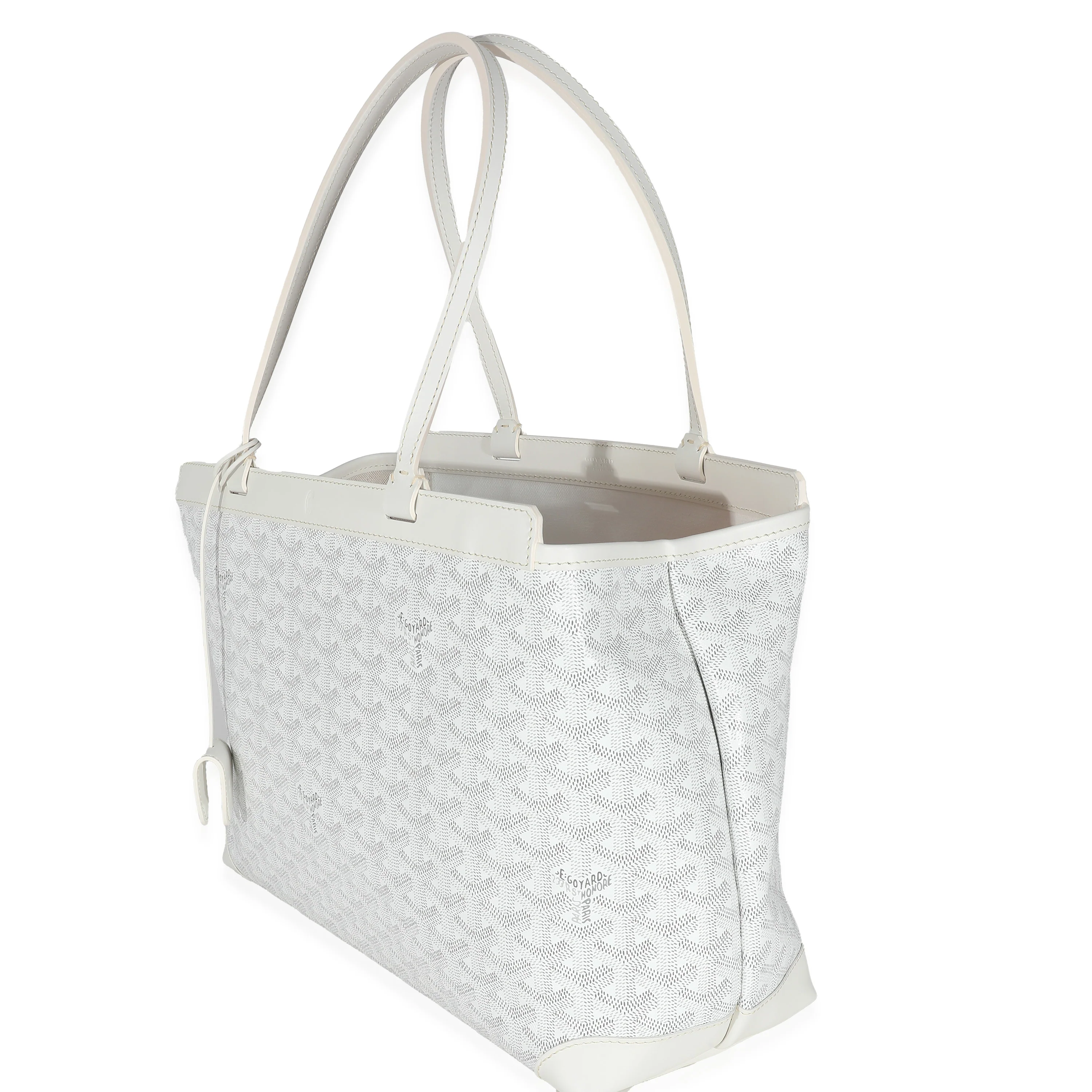 Goyard Blanc Goyardine Canvas Bellechasse PM - Image 2